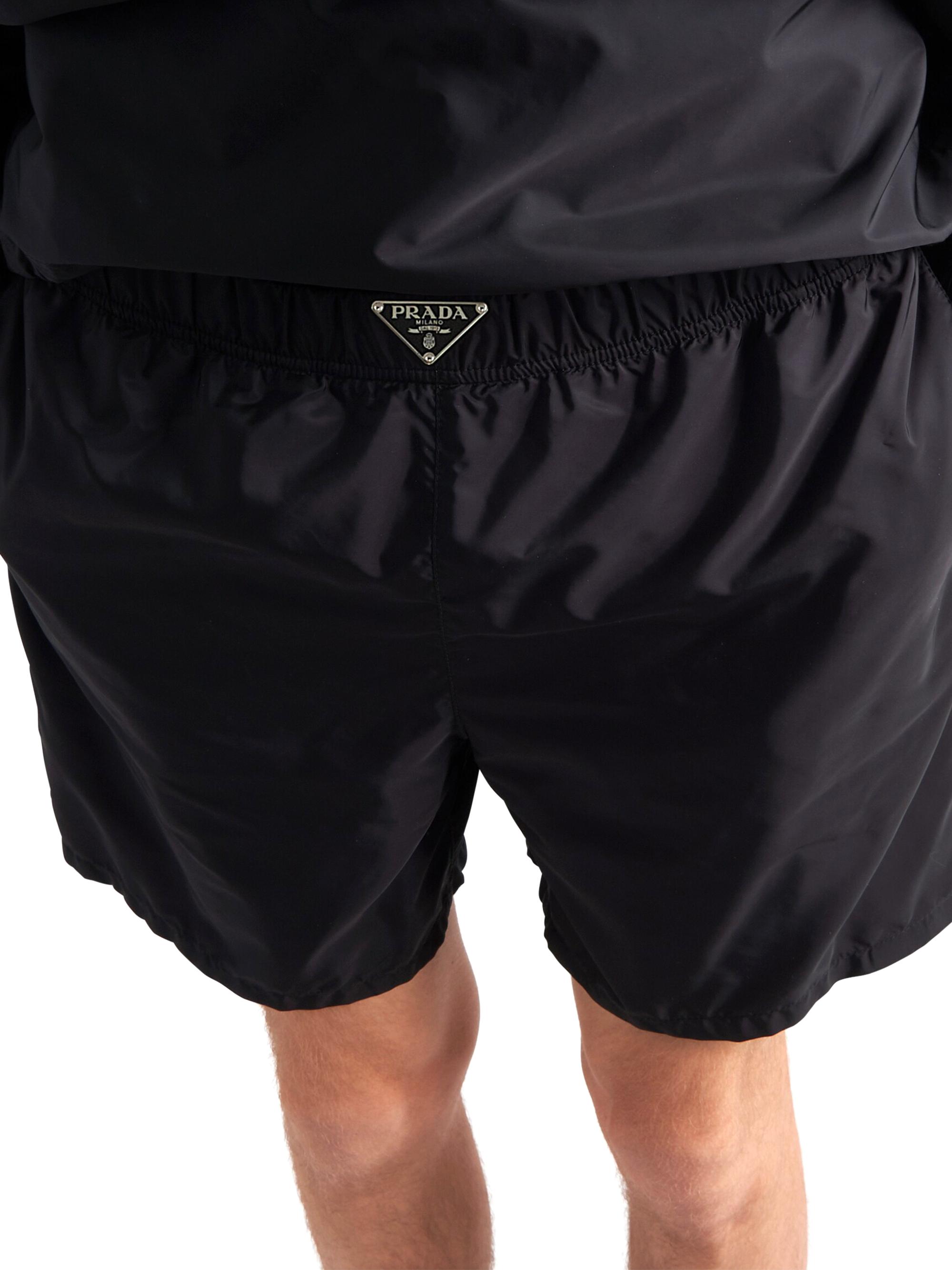 【prada】\"nylon short pant\" swim pant Prada Re-Nylon Swim Trunks | Saks Fifth Avenue