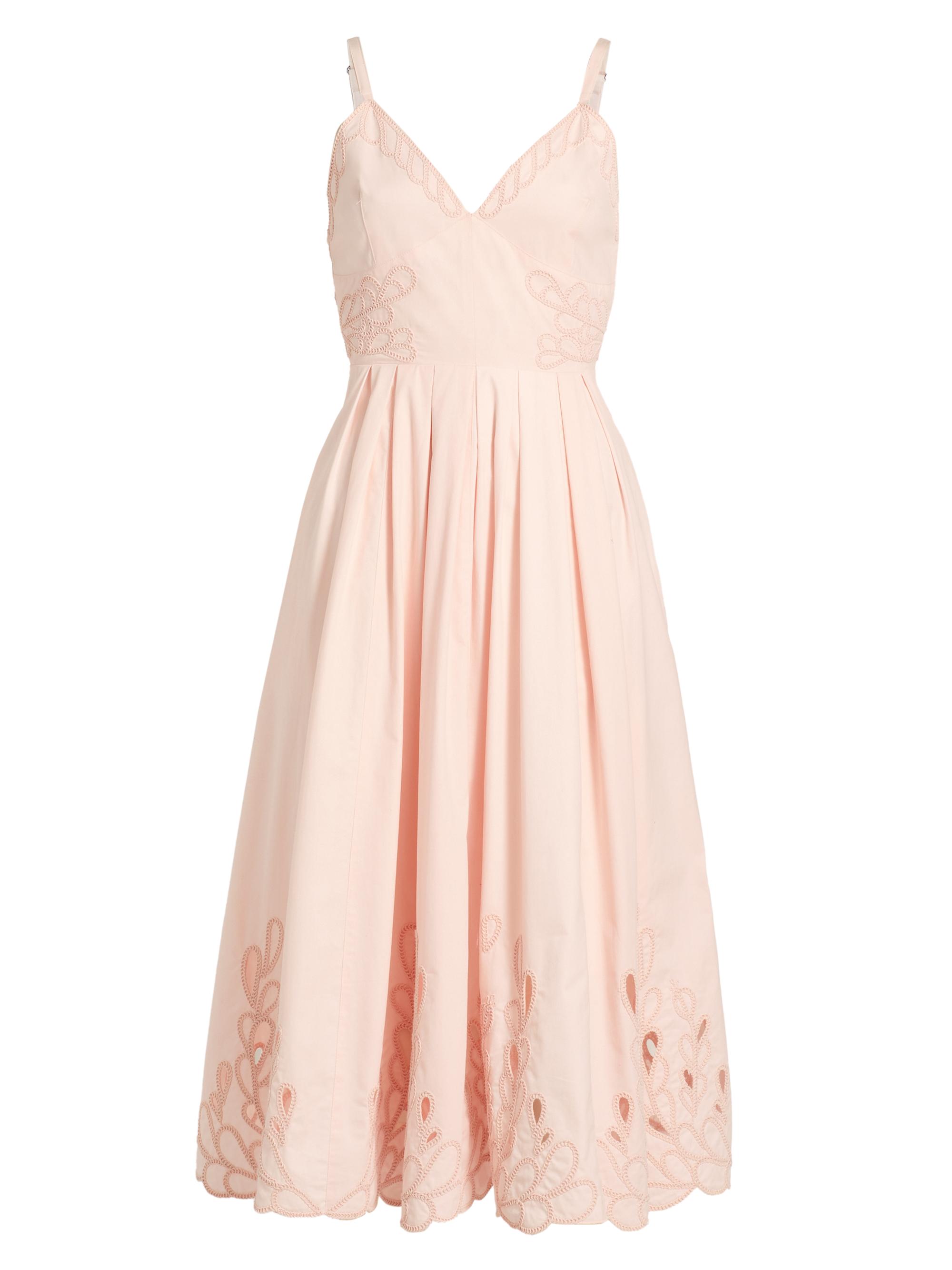 CINQ A SEPT Women's Maude Cotton Embroidered Dress - Icy Pink