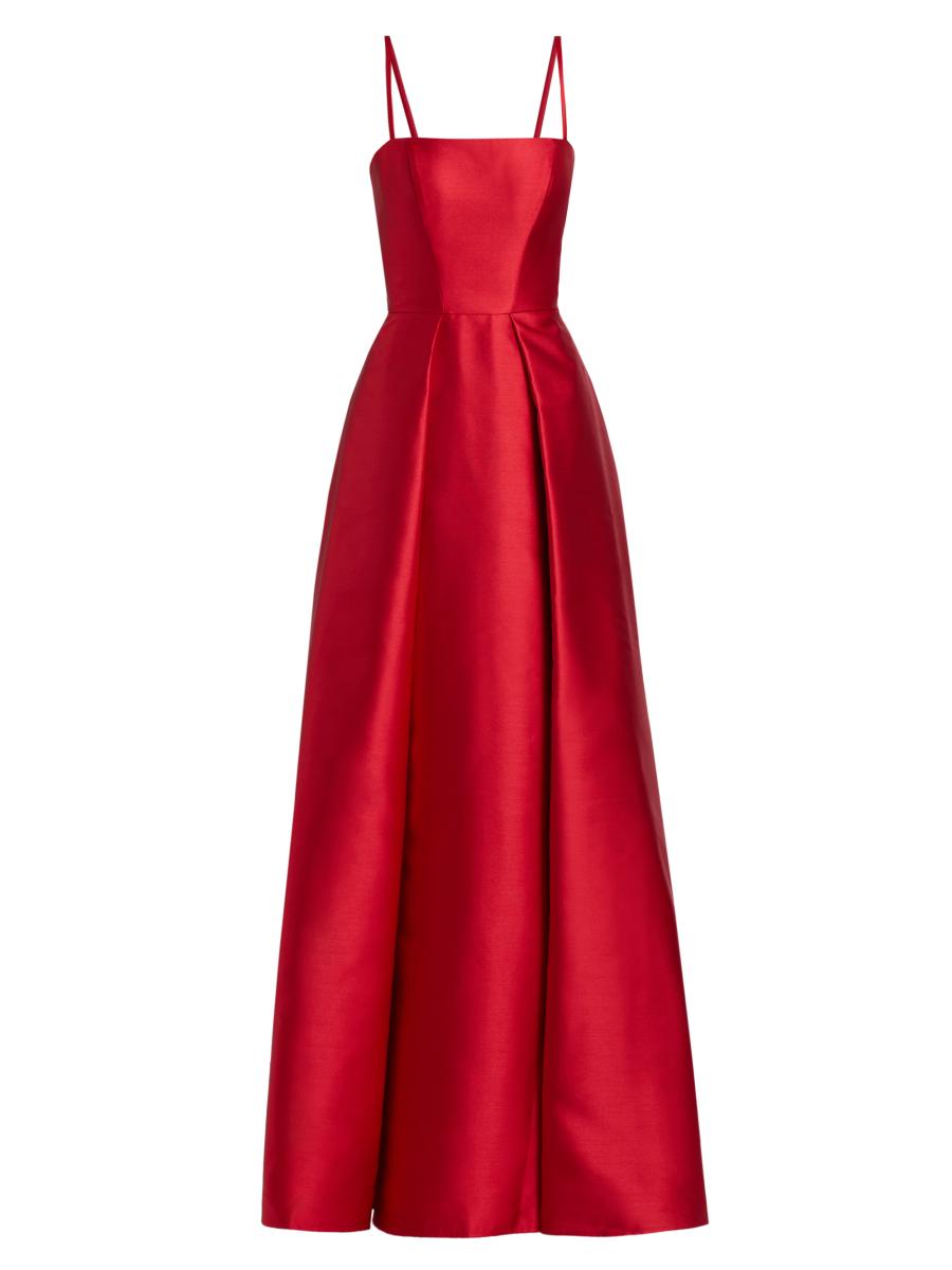 Wedding Vera Wang Red Dress Vera Wang Bride Diane Satin Fit-&-Flare Gown  Saks Fifth Avenue