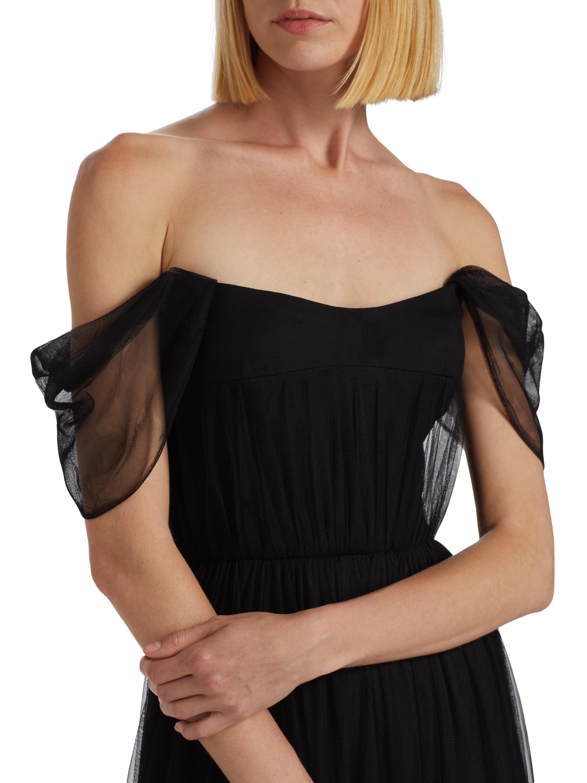 Vera Wang Bride Ginny Tulle Off-the-Shoulder A-Line Gown | Saks Fifth Avenue