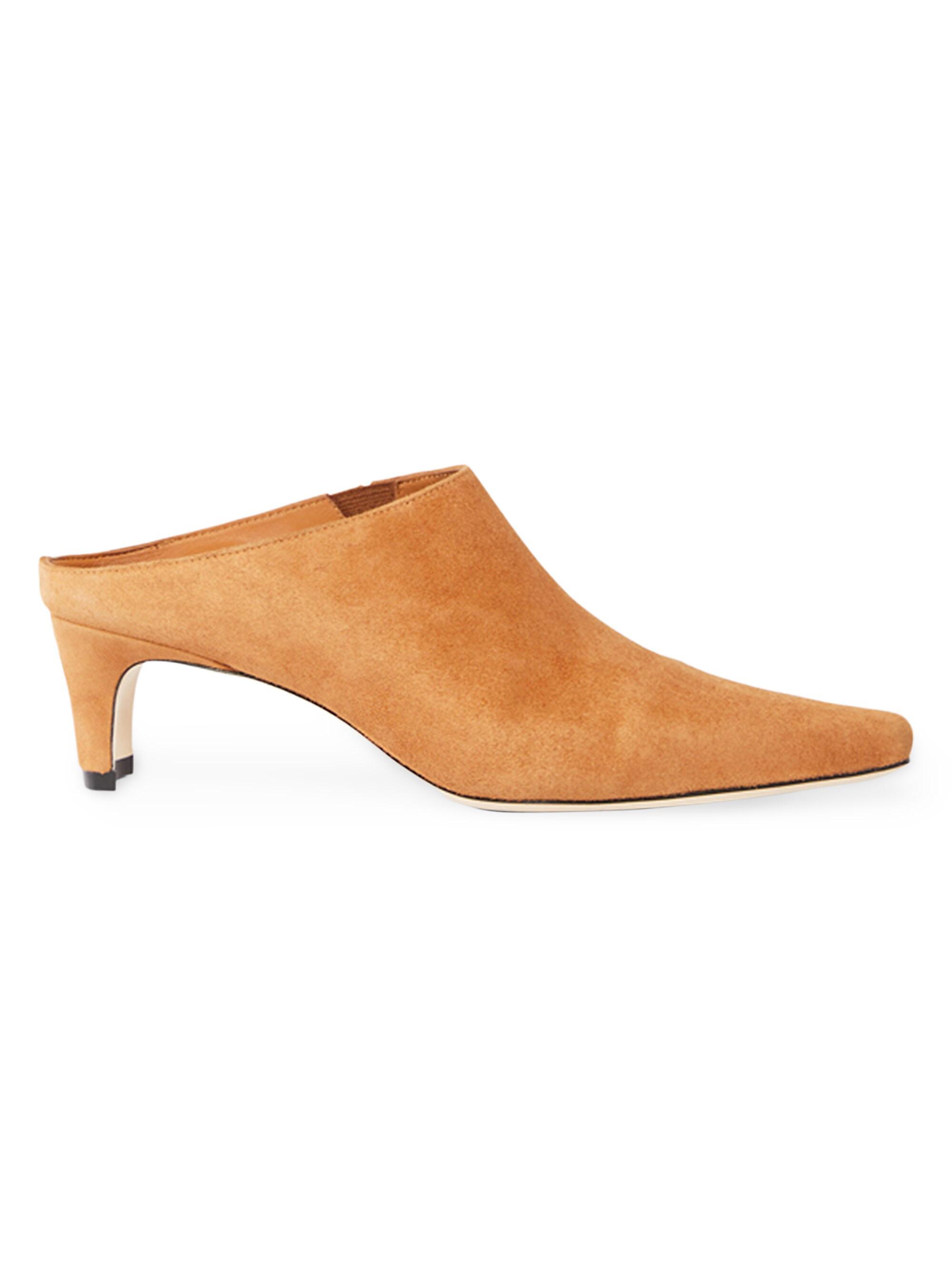 Staud Women's Wally 55MM Suede Mules - Tan