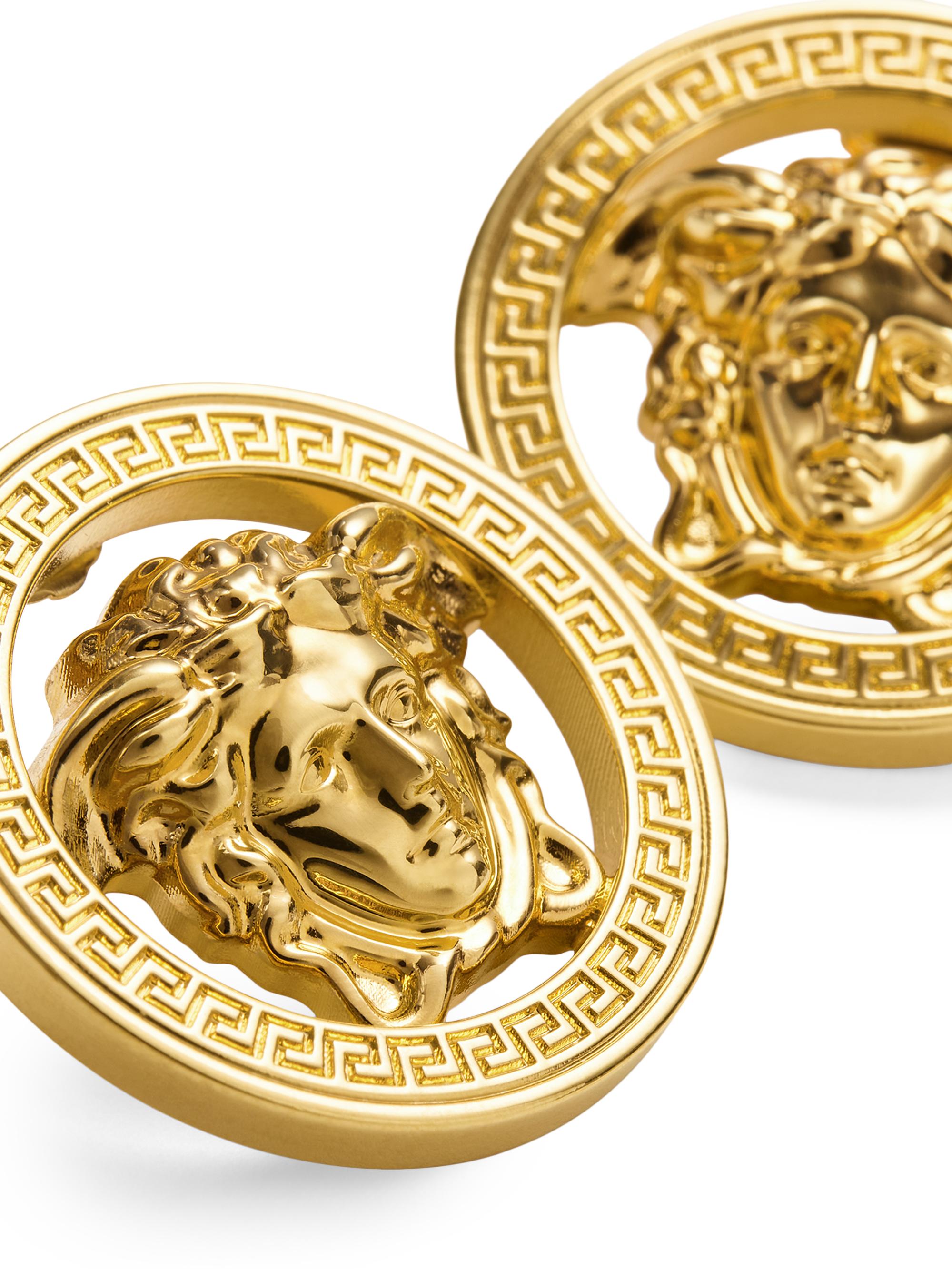 VERSACE ゴールド メドォーサリング エナメル メドゥーサ リング ゴールド,ブラック | VERSACE JP