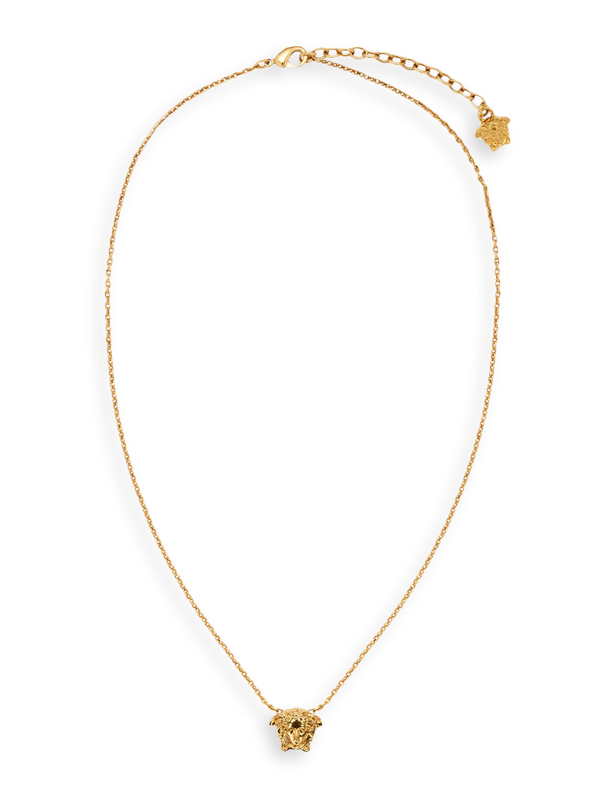 Versace Women's Goldtone Medusa Pendant Necklace -  Gold