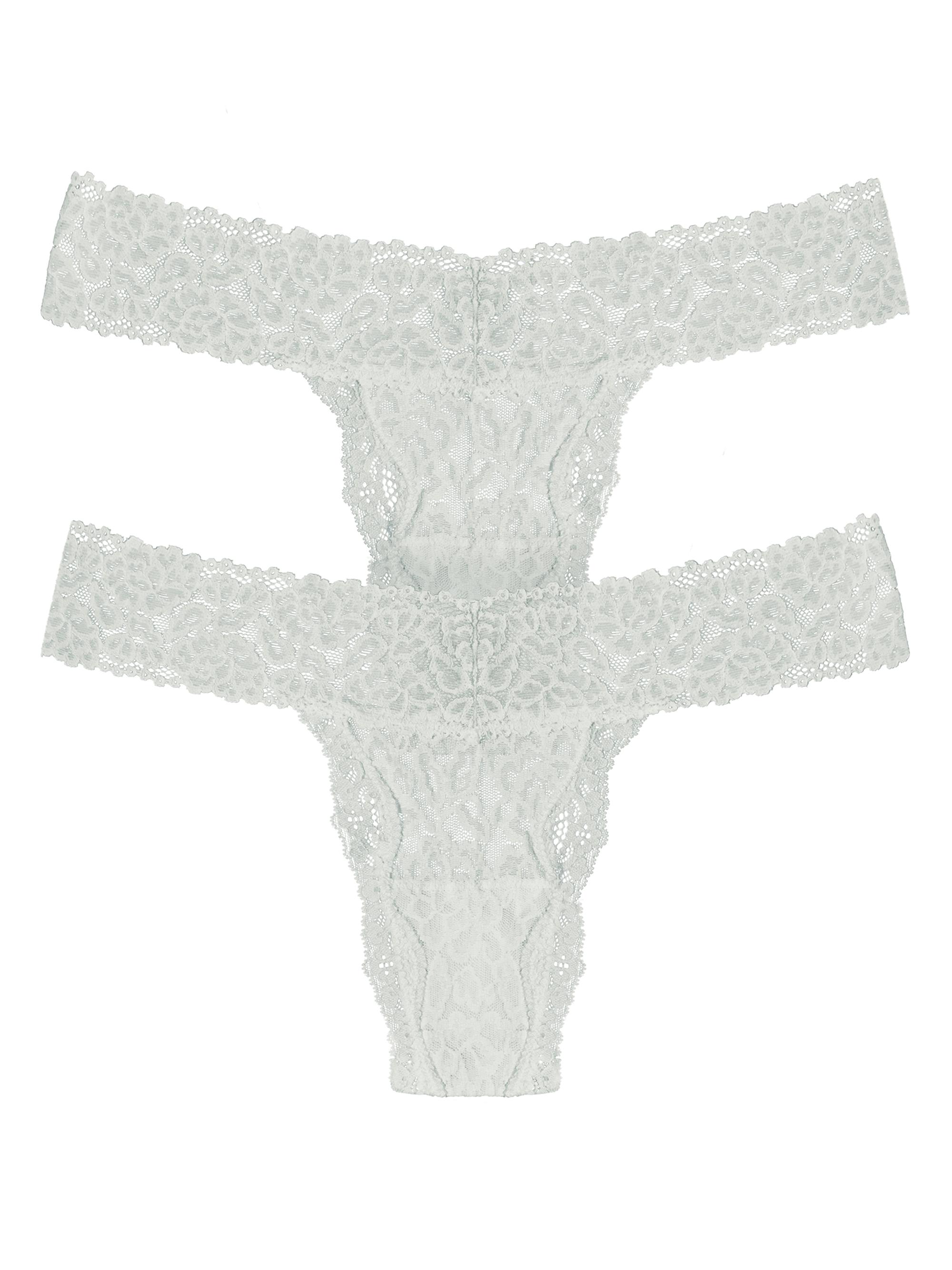 LoveSuze Women's Stretch Lace Thong Set - Taupe