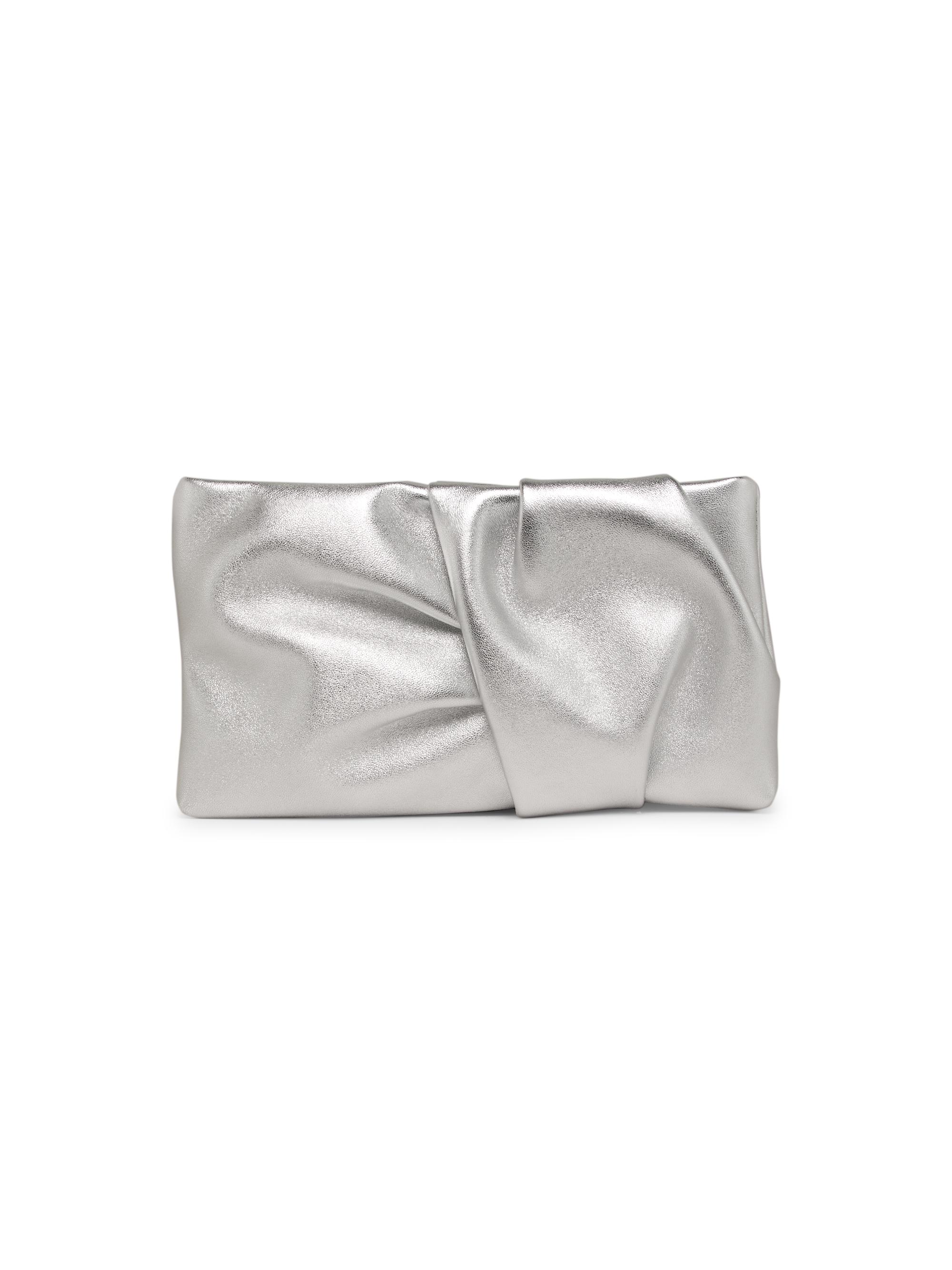 Jimmy Choo Women's Bonny Metallic Leather Clutch - Silver