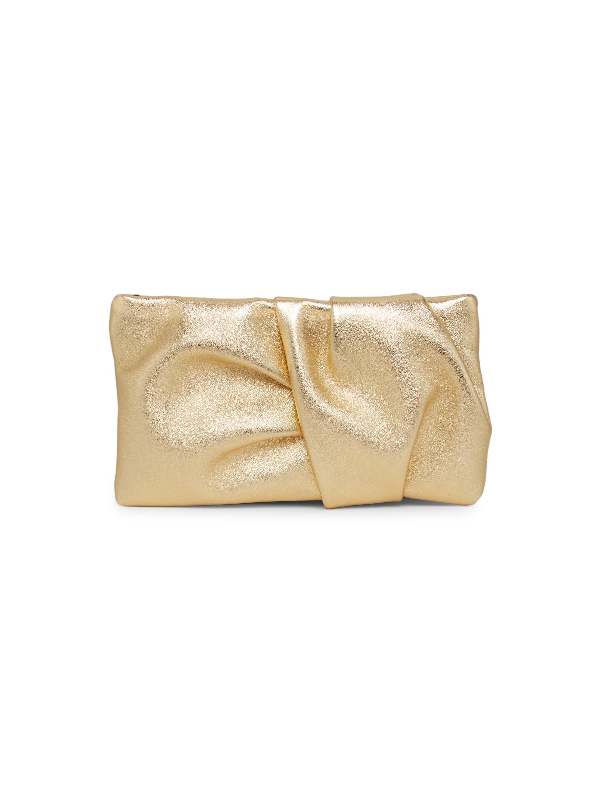 Jimmy Choo Women's Bonny Metallic Leather Clutch - Gold