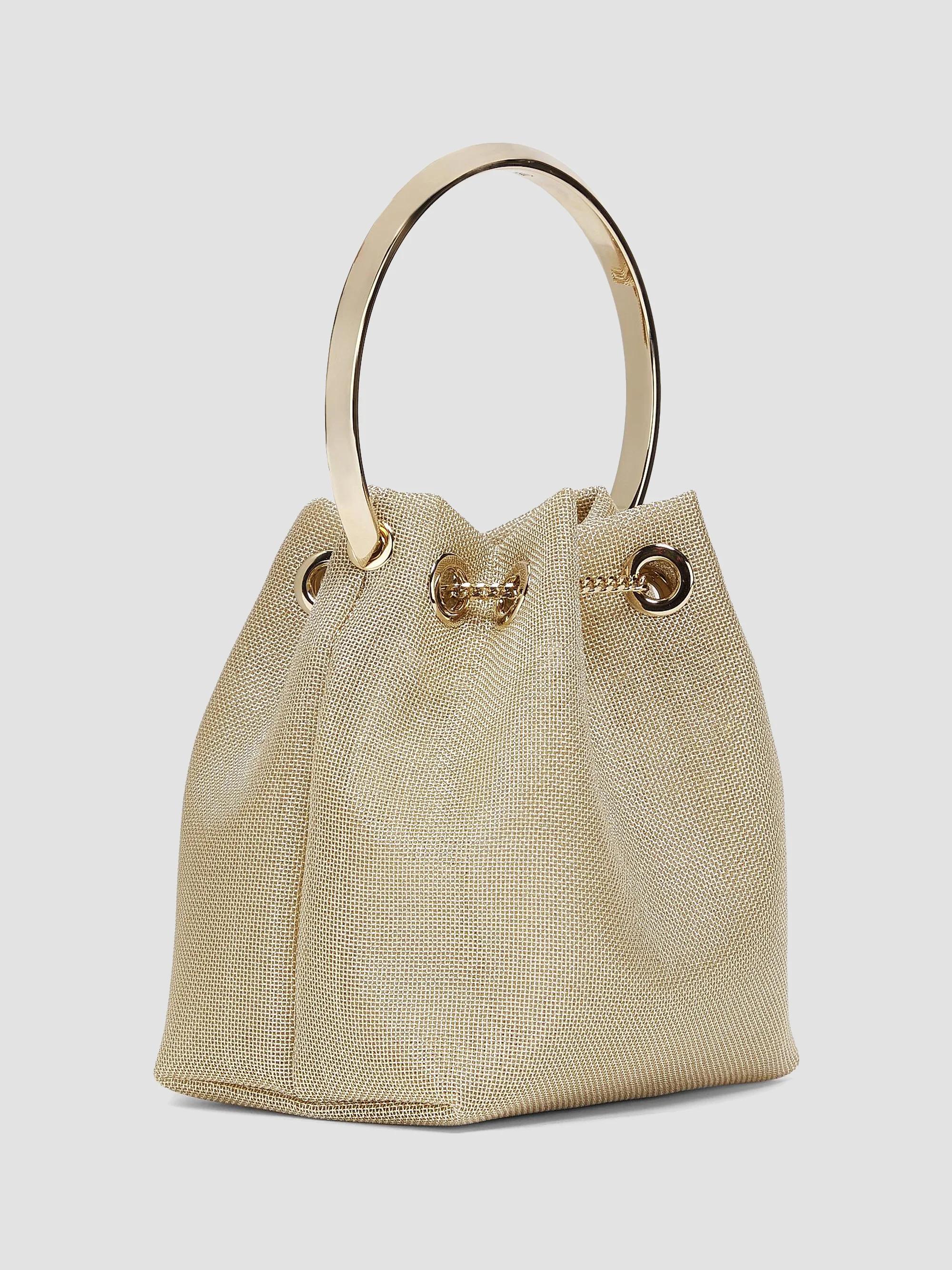 バッグ BON 30 Jimmy Choo Bon Bon Metallic Mesh Top Handle Bag | Saks Fifth Avenue