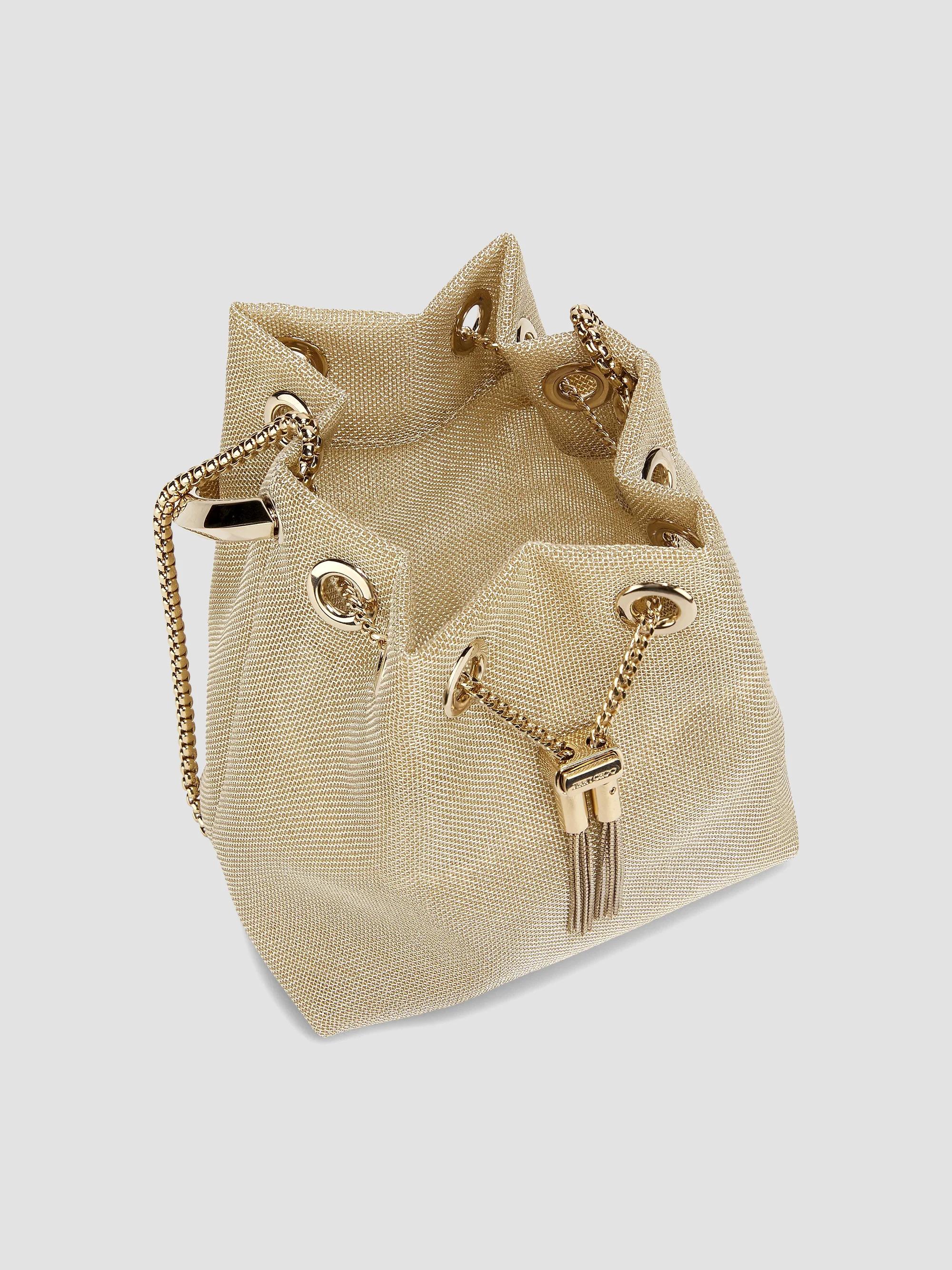 BONCHAN 42cm クロスチェーン Jimmy Choo Bon Bon Metallic Mesh Top Handle Bag | Saks Fifth Avenue