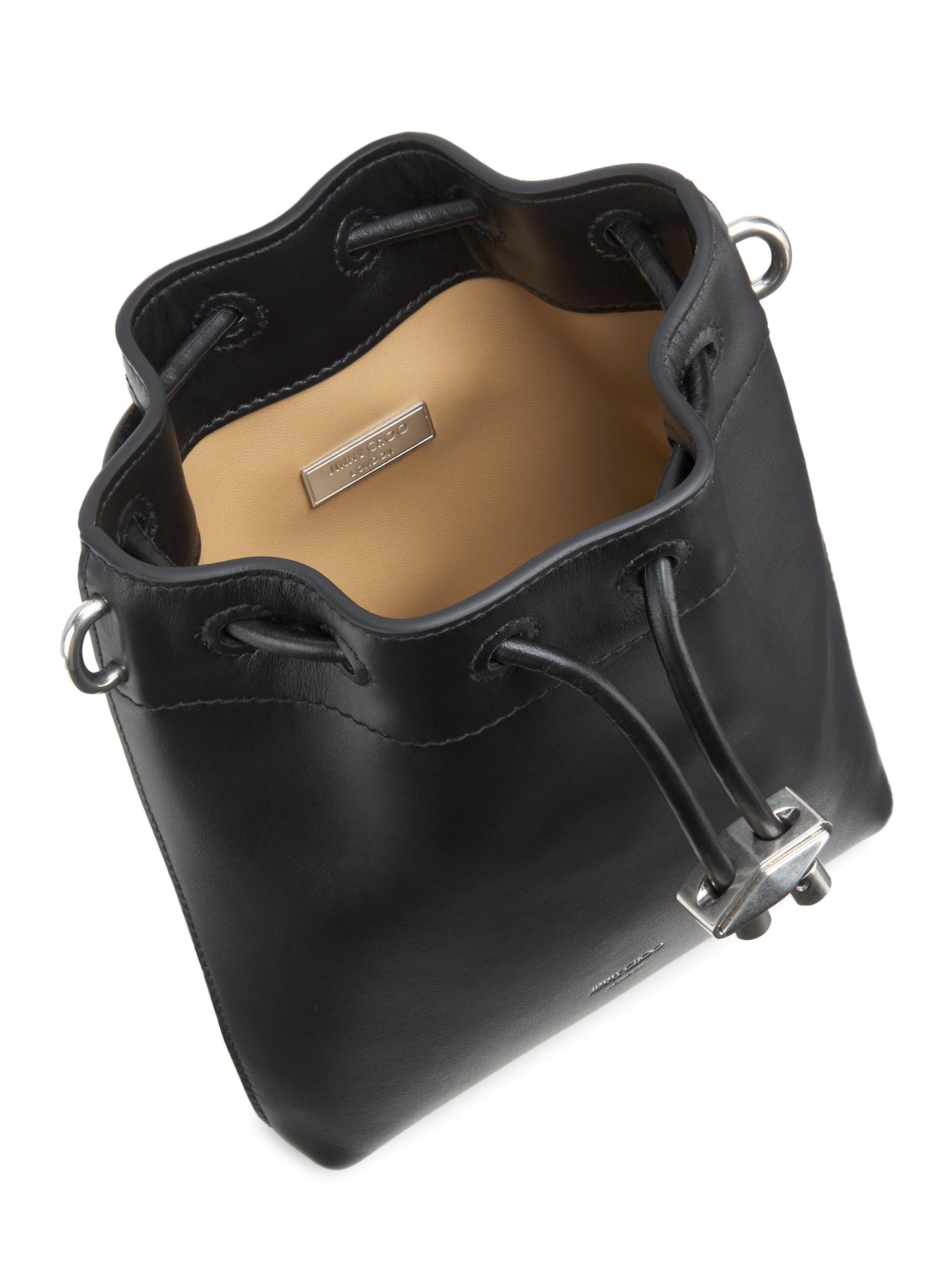 Jimmy Choo Bon Bon Leather Drawstring Bag | Saks Fifth Avenue