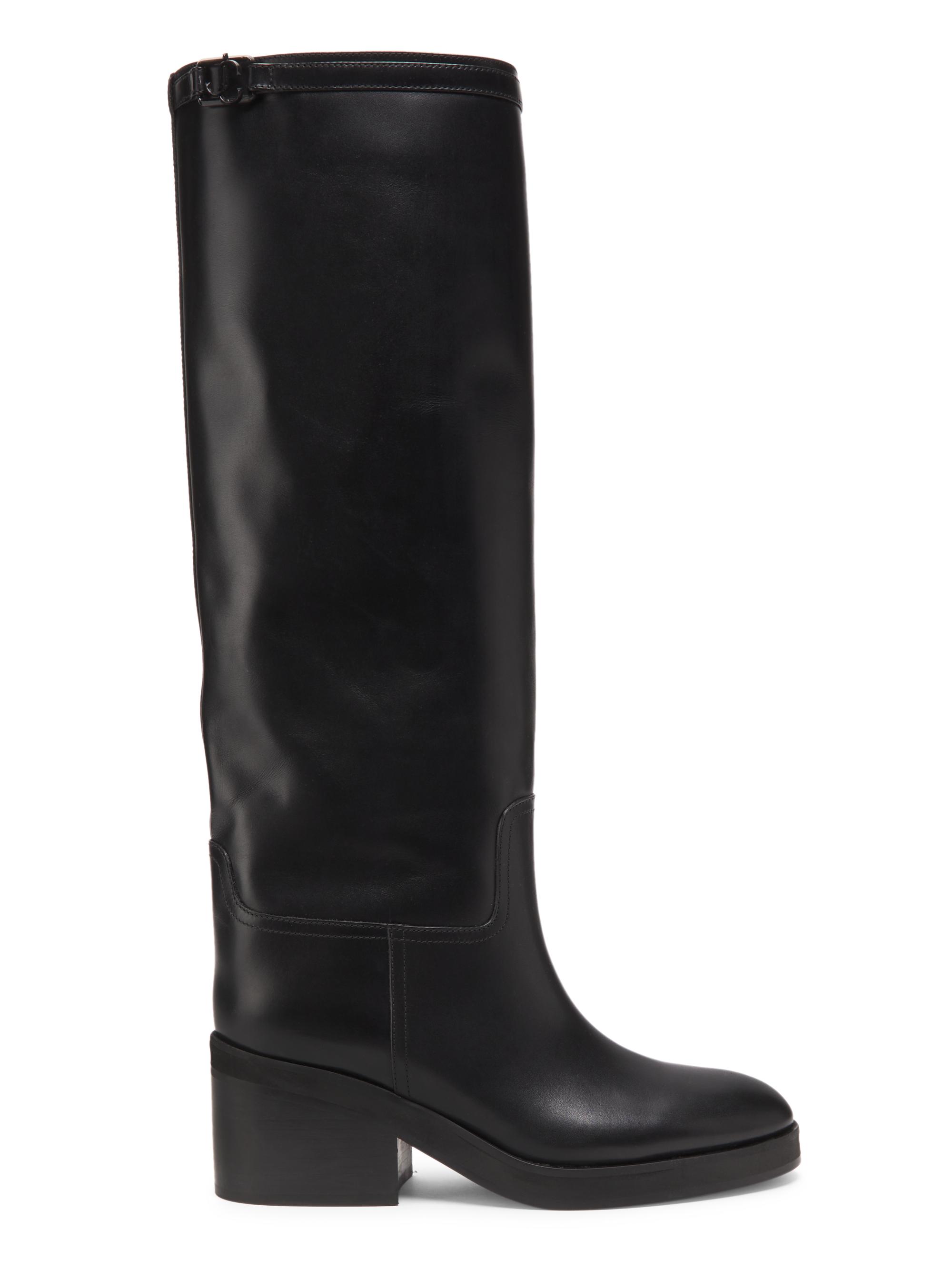 Jimmy Choo Women's Yasmin 0MM Leather Boots - Black