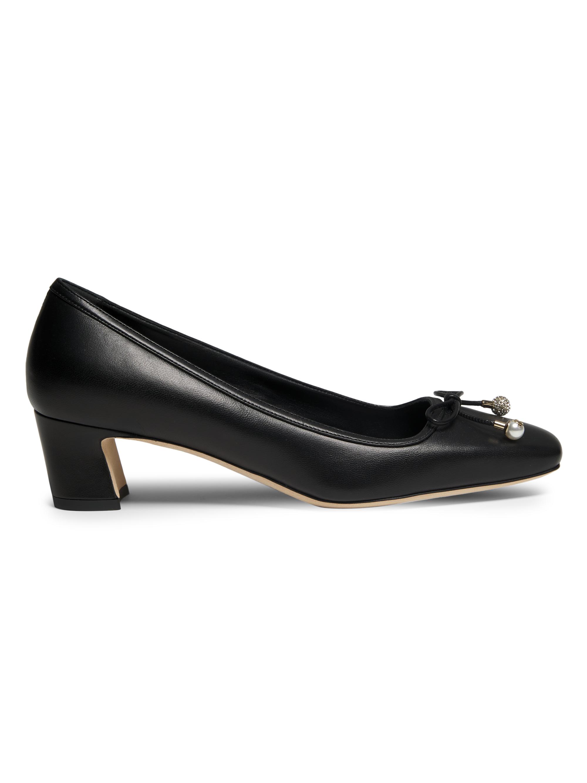 JIMMY CHOO ブラック スエード ハイヒール Black Suede Pointed pumps with JC Emblem | LOVE 65 | 24:7