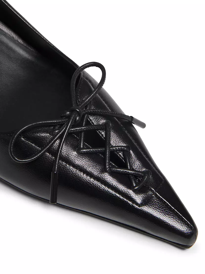 Shop Jimmy Choo Scarlett 50MM Lace-Up Leather Pumps | Saks Shop Jimmy Choo Scarlett 50MM Lace-Up Leather Pumps | Saks