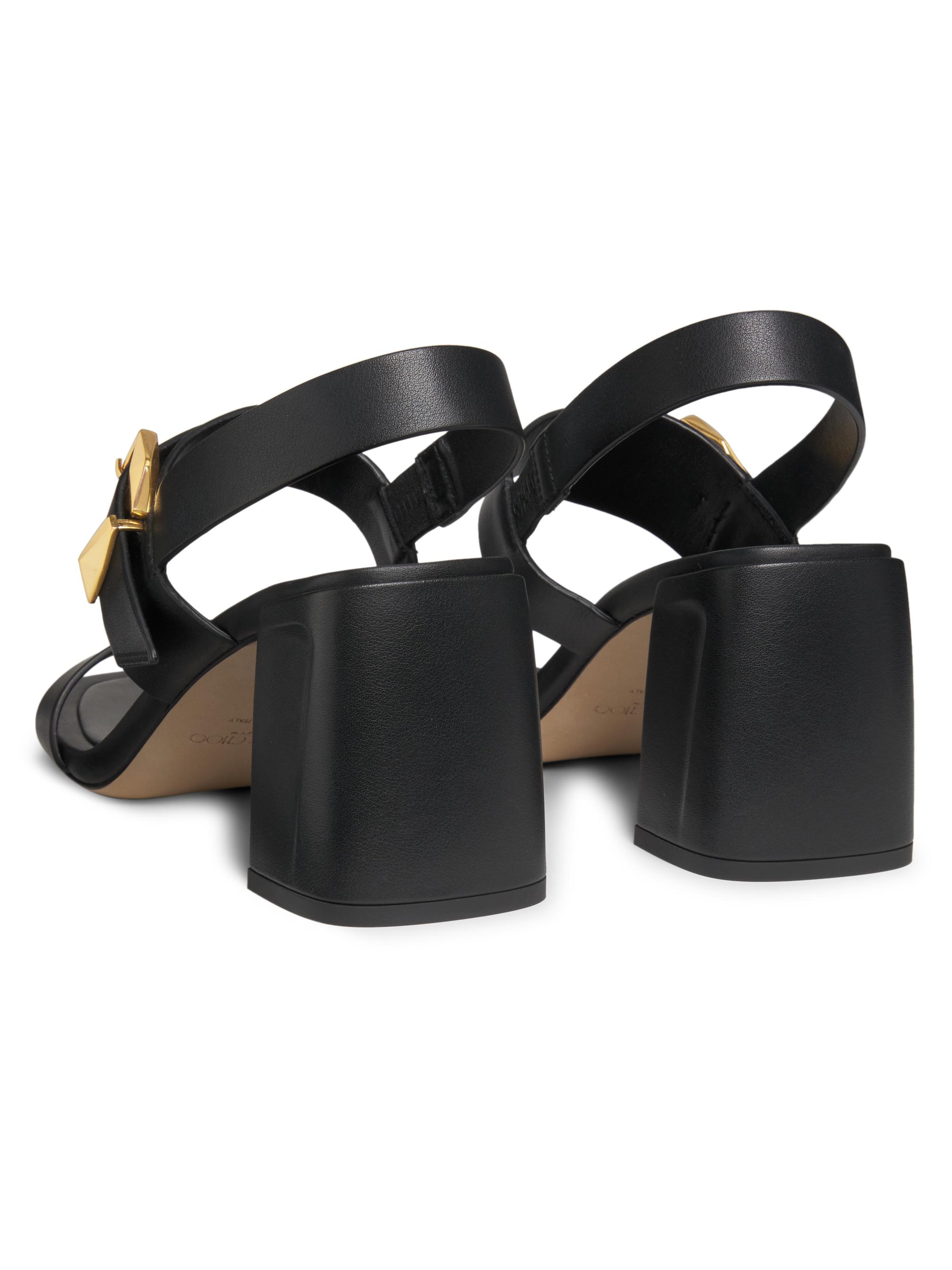 Jimmy Choo Hawke 70MM Leather Sandals | Saks Fifth Avenue