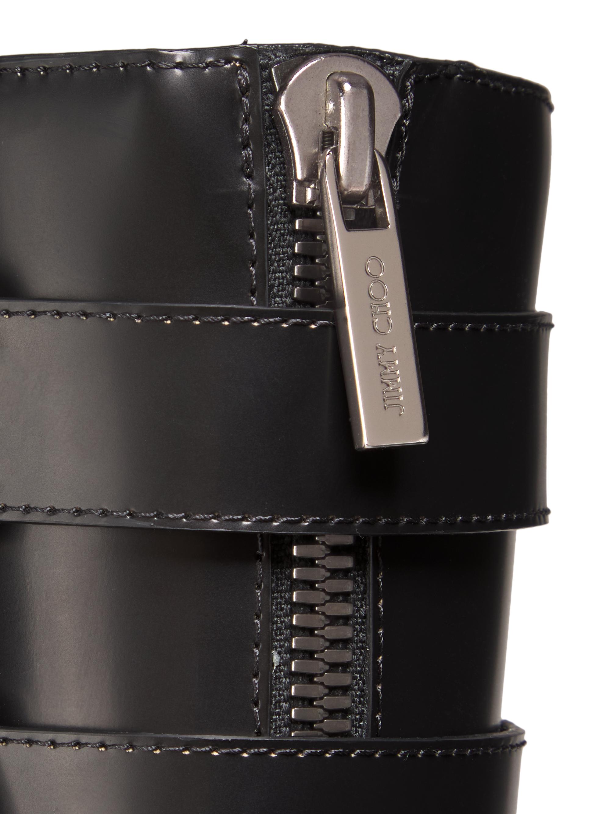 Jimmy Choo Brooklyn Leather Knee-High Boots | Saks Fifth Avenue