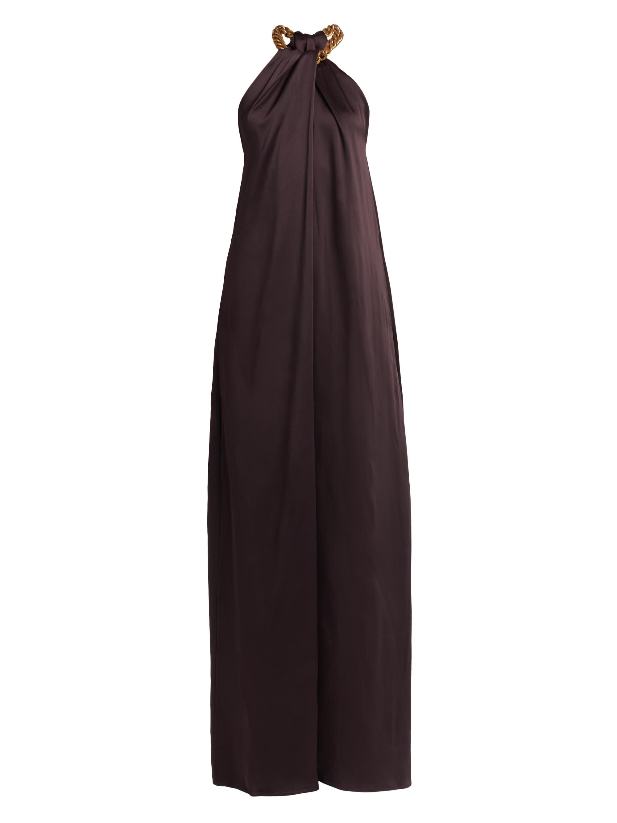 Stella McCartney Women's Chain Halterneck Gown - Chocolate