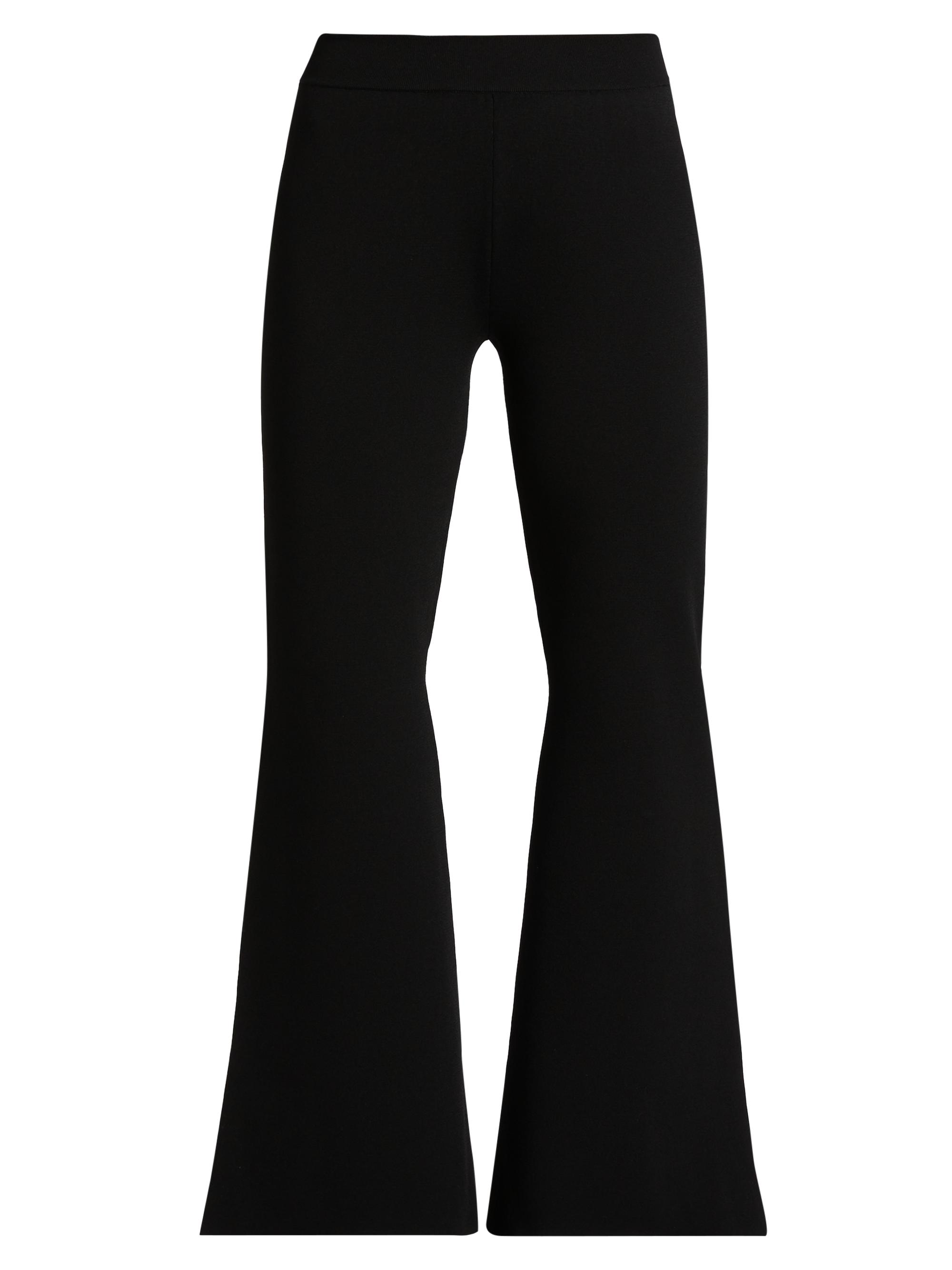 Compact Knit Kick-Flare Pants