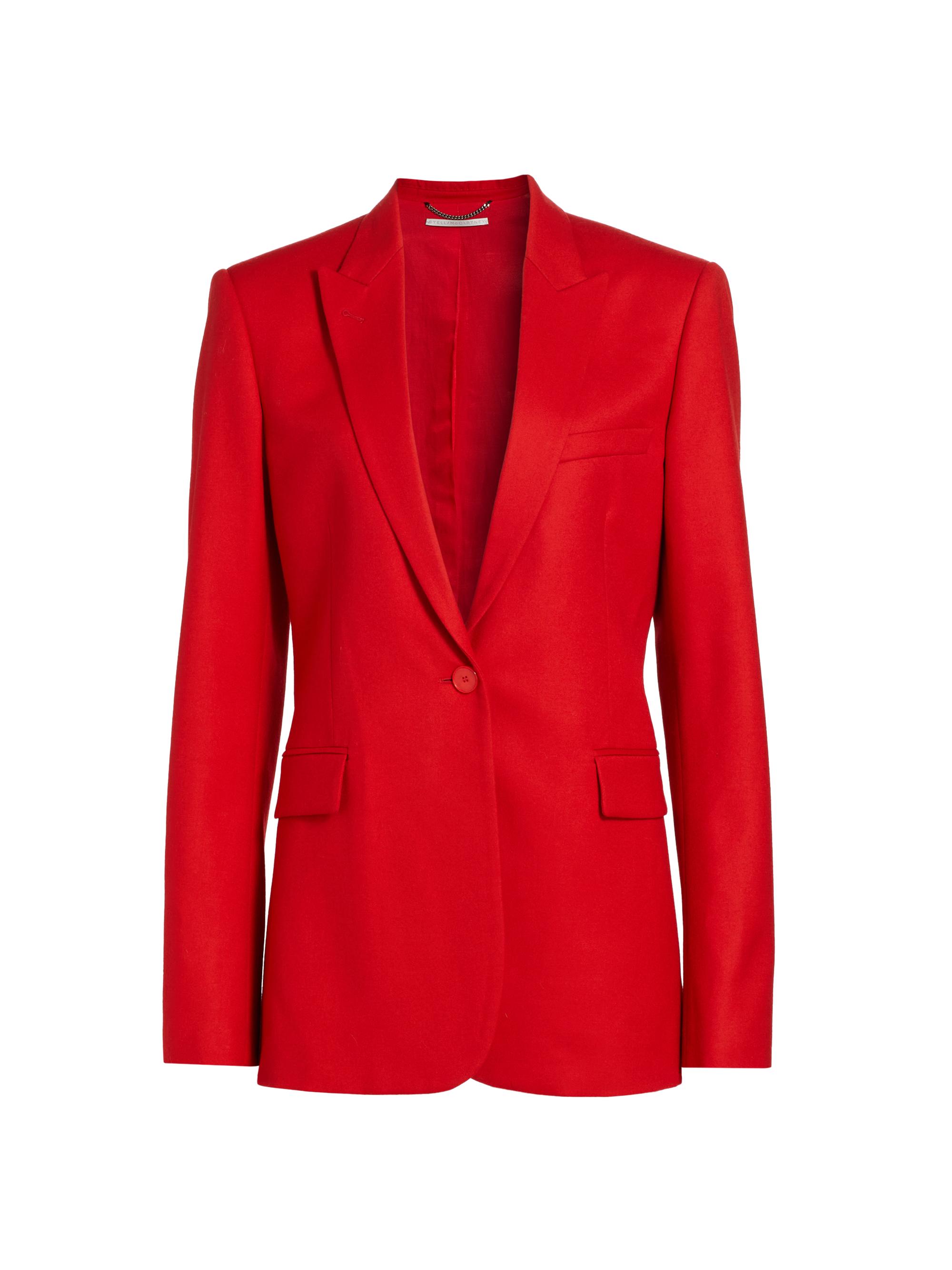 Stella McCartney Women's Wool Single-Breasted Jacket - Lipstick Red