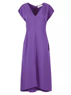 Equipment Women's Livia Cap-Sleeve Midi-Dress - Tillandsia Purple