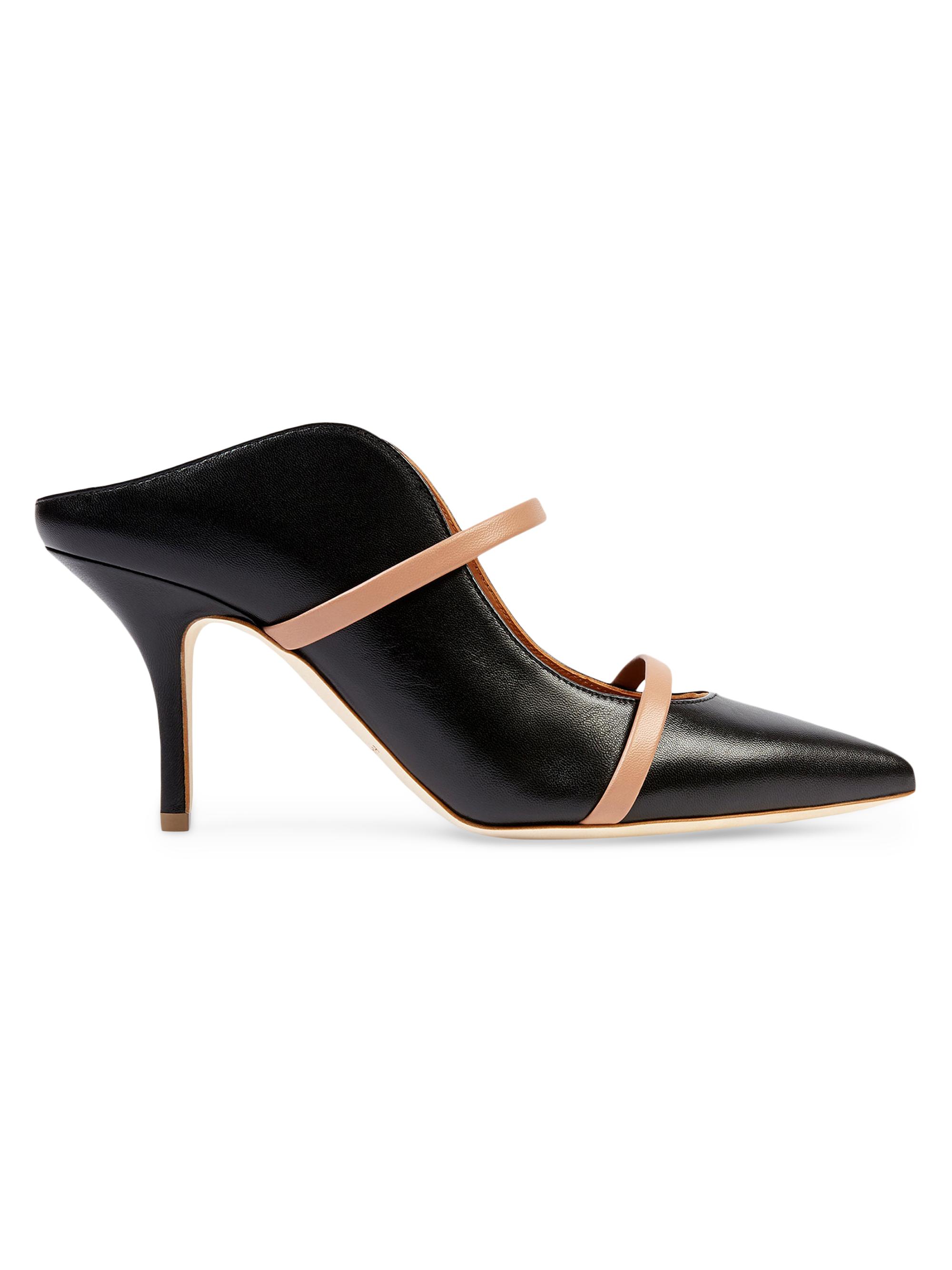 Malone Souliers Women's Maureen 70MM Leather Mules - Black