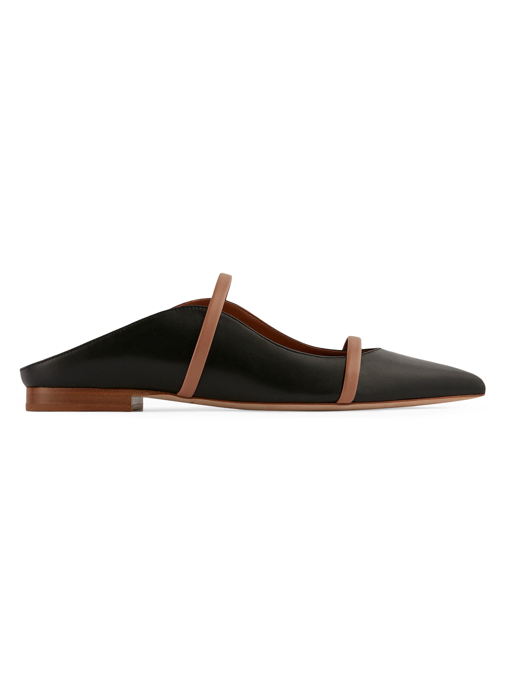 Malone Souliers Women's Maureen Leather Flat Mules - Black