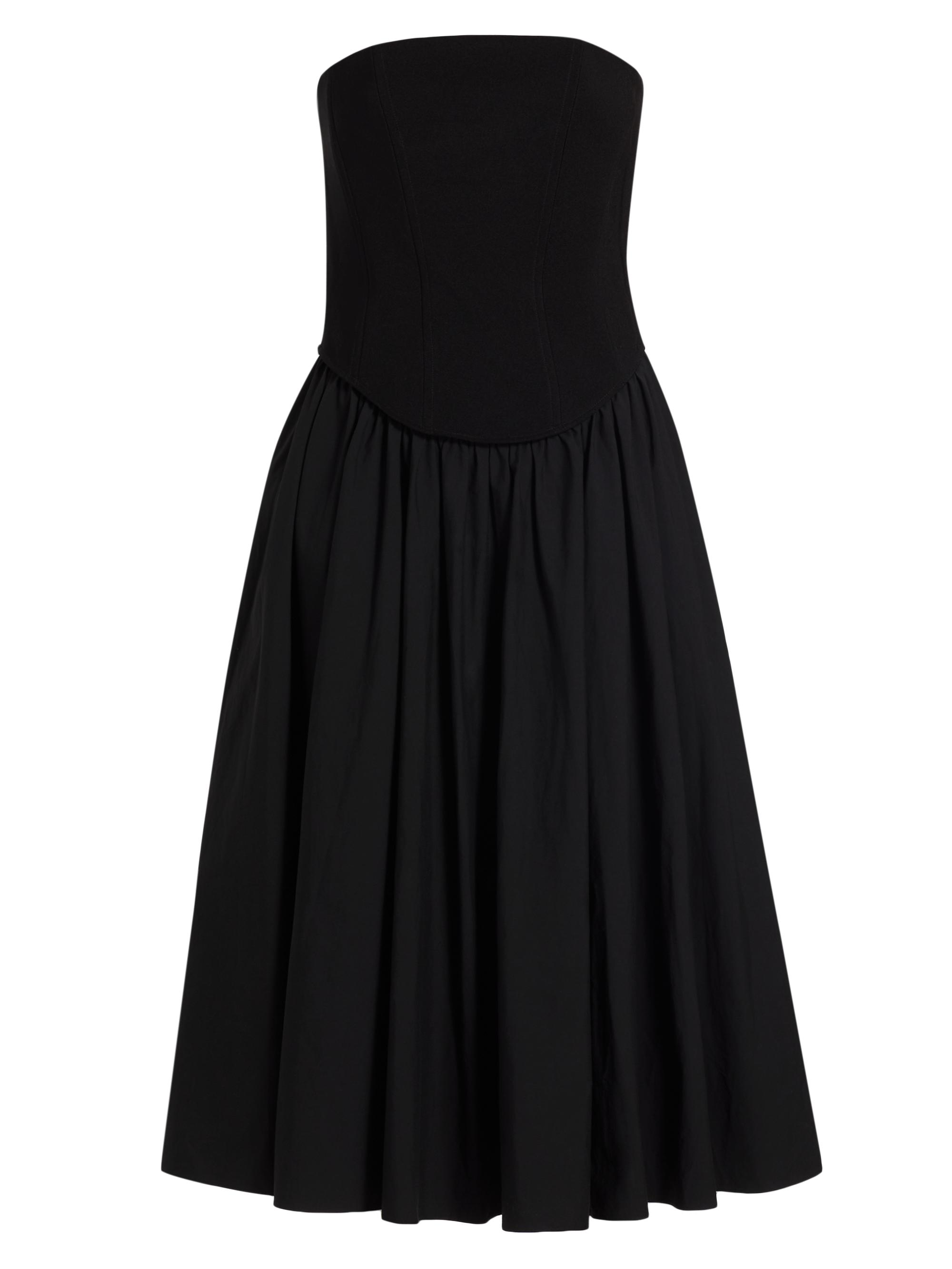 Toccin Melody Corset Cotton-Blend Midi-Dress | Saks Fifth Avenue