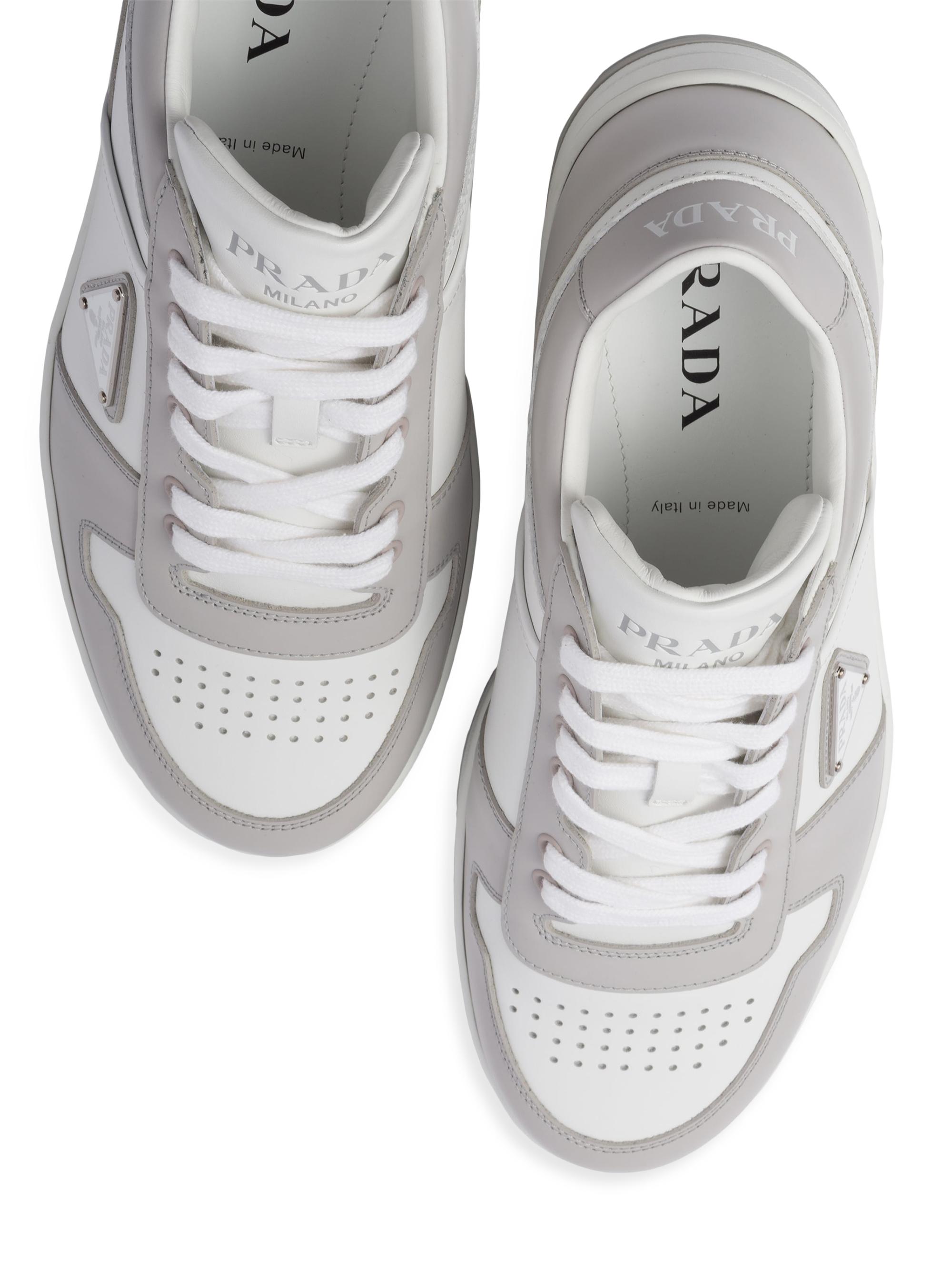 Prada Men's Downtown Leather Sneakers | Saks Fifth Avenue