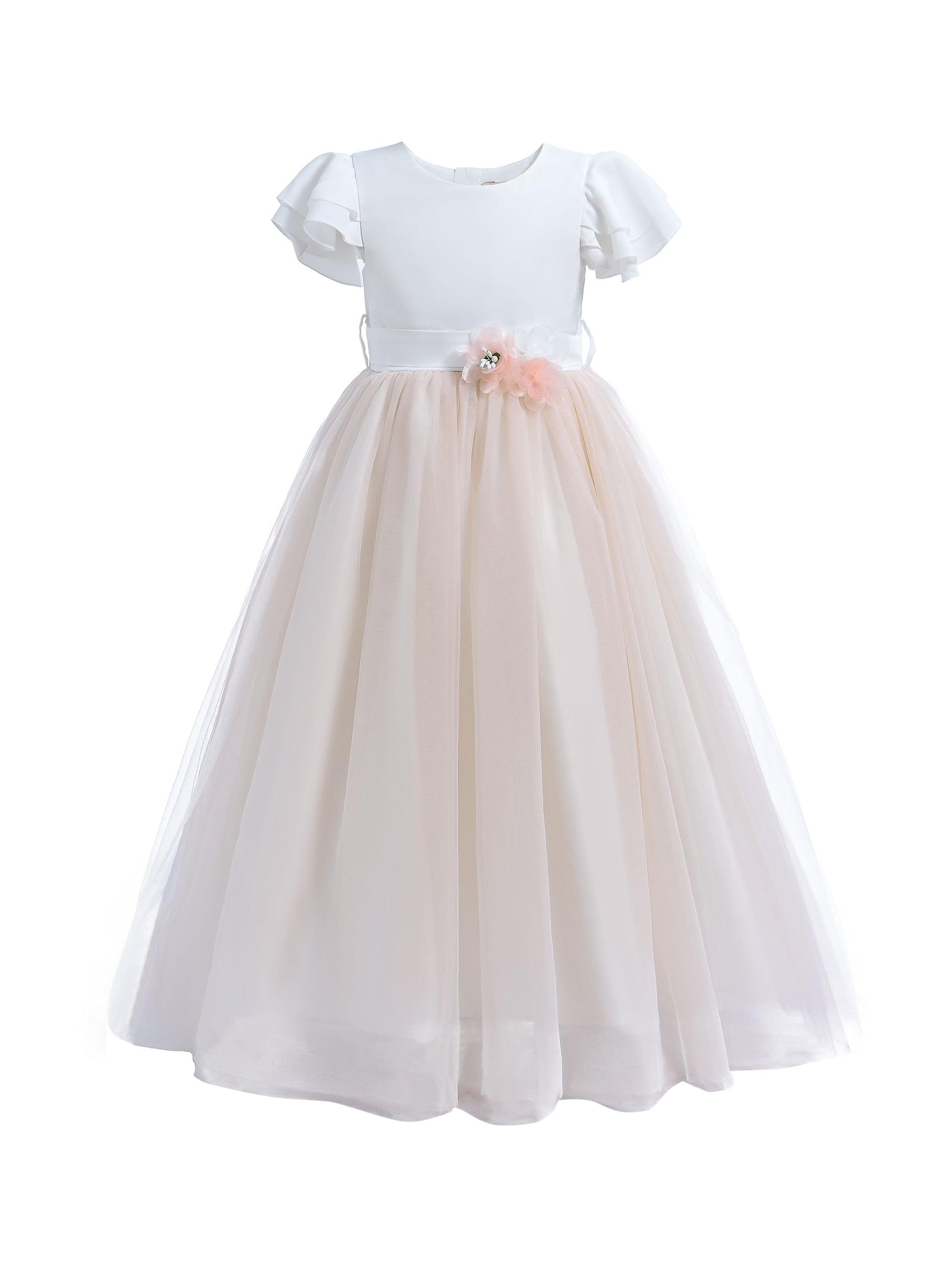 Tulleen Little Girl's & Girl's Almeria Gown - White