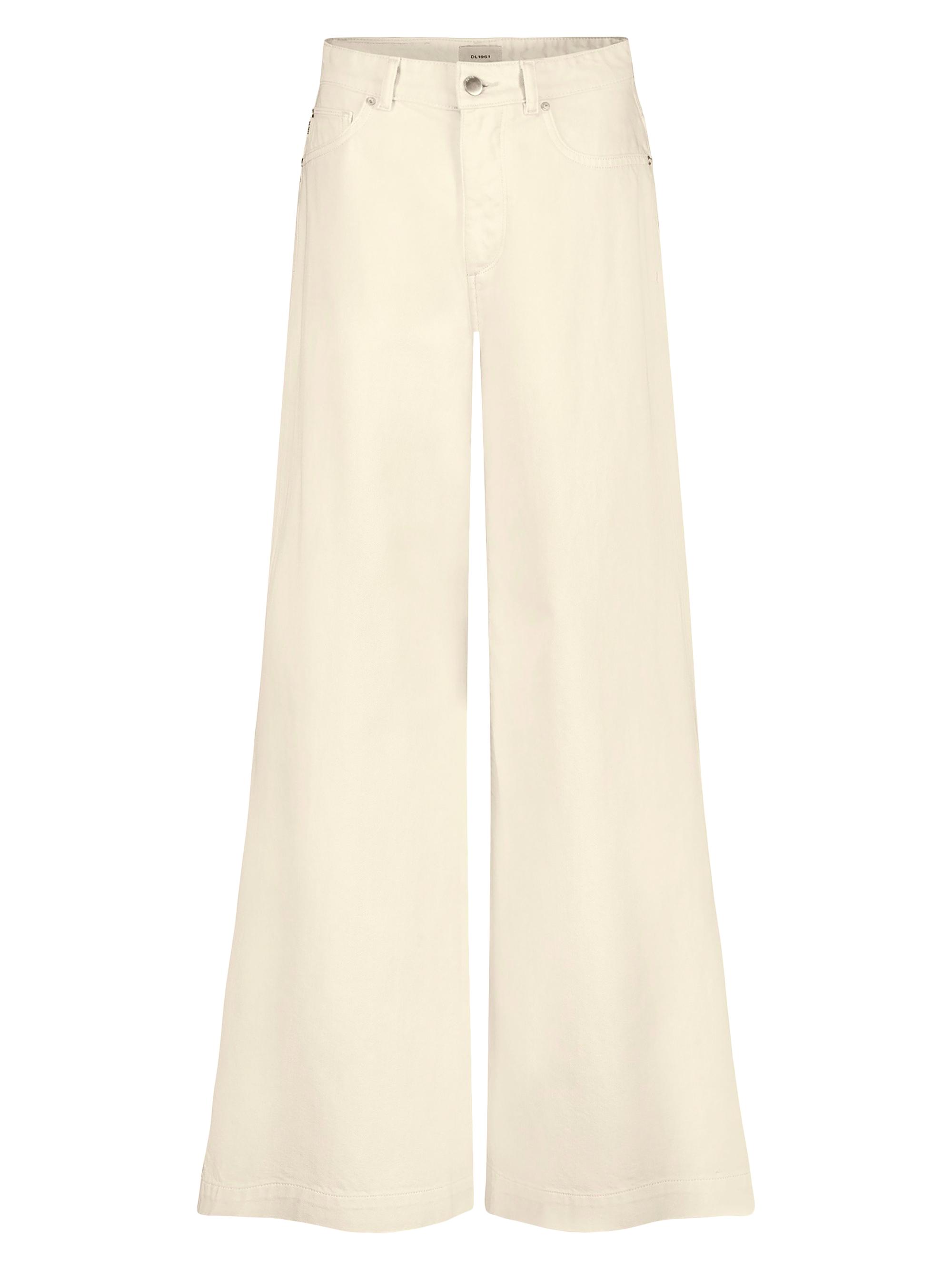 DL1961 Women's Lucila Ultra Wide Leg High Rise Jeans - Flax