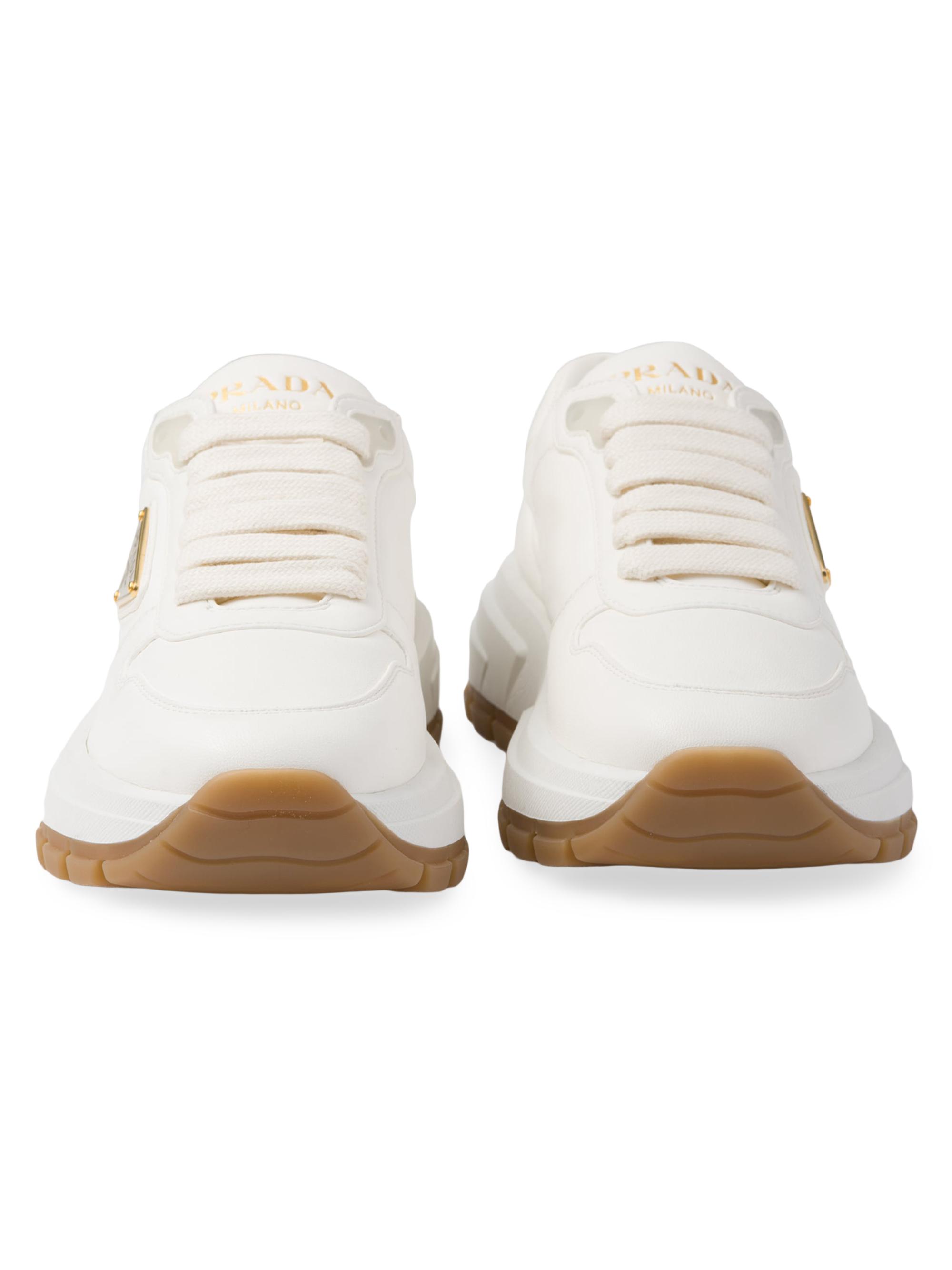 Prada Leather Sneakers | Saks Fifth Avenue