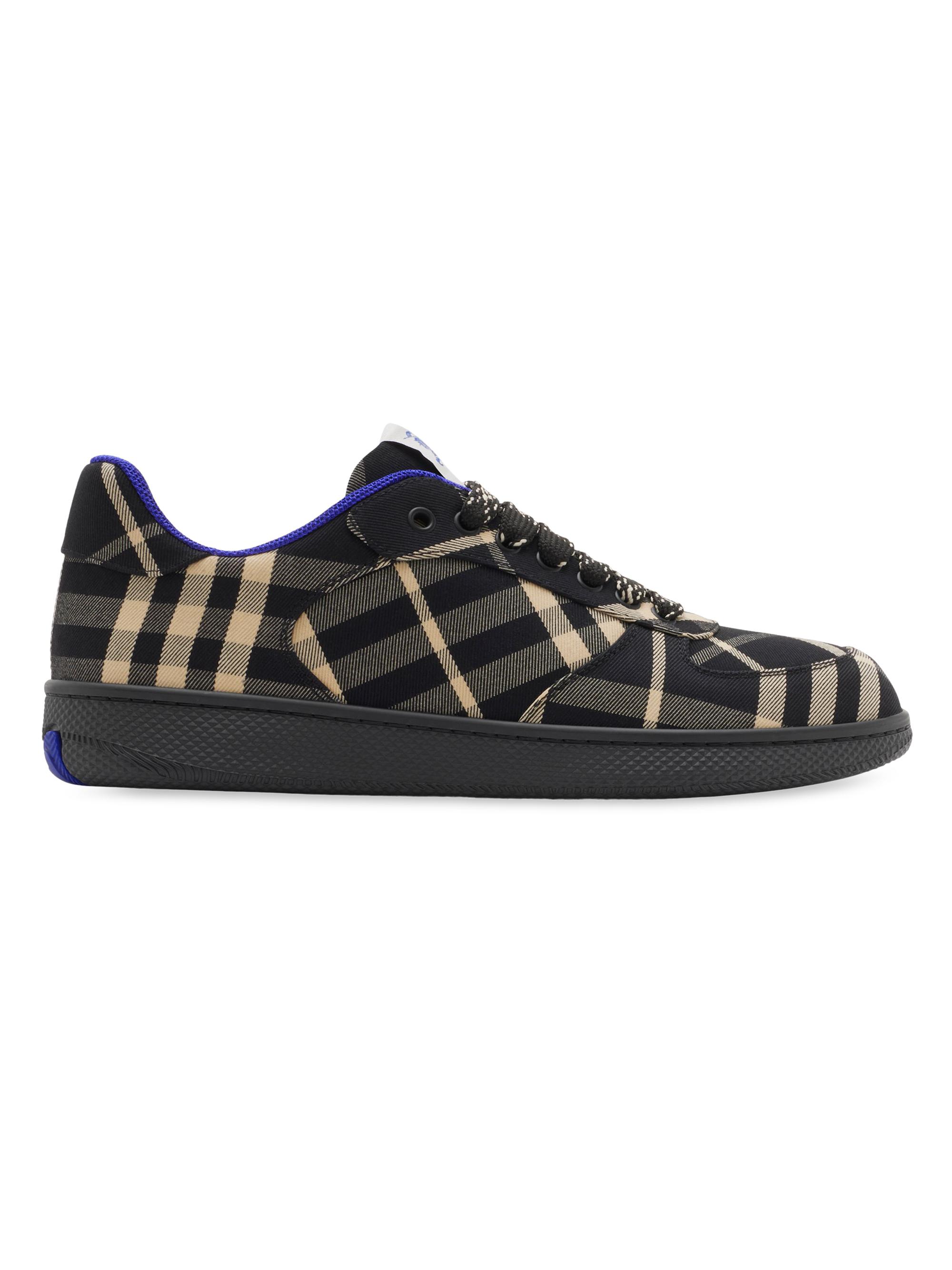 Burberry Check Terrace Cotton-Blend Sneakers | Saks Fifth Avenue
