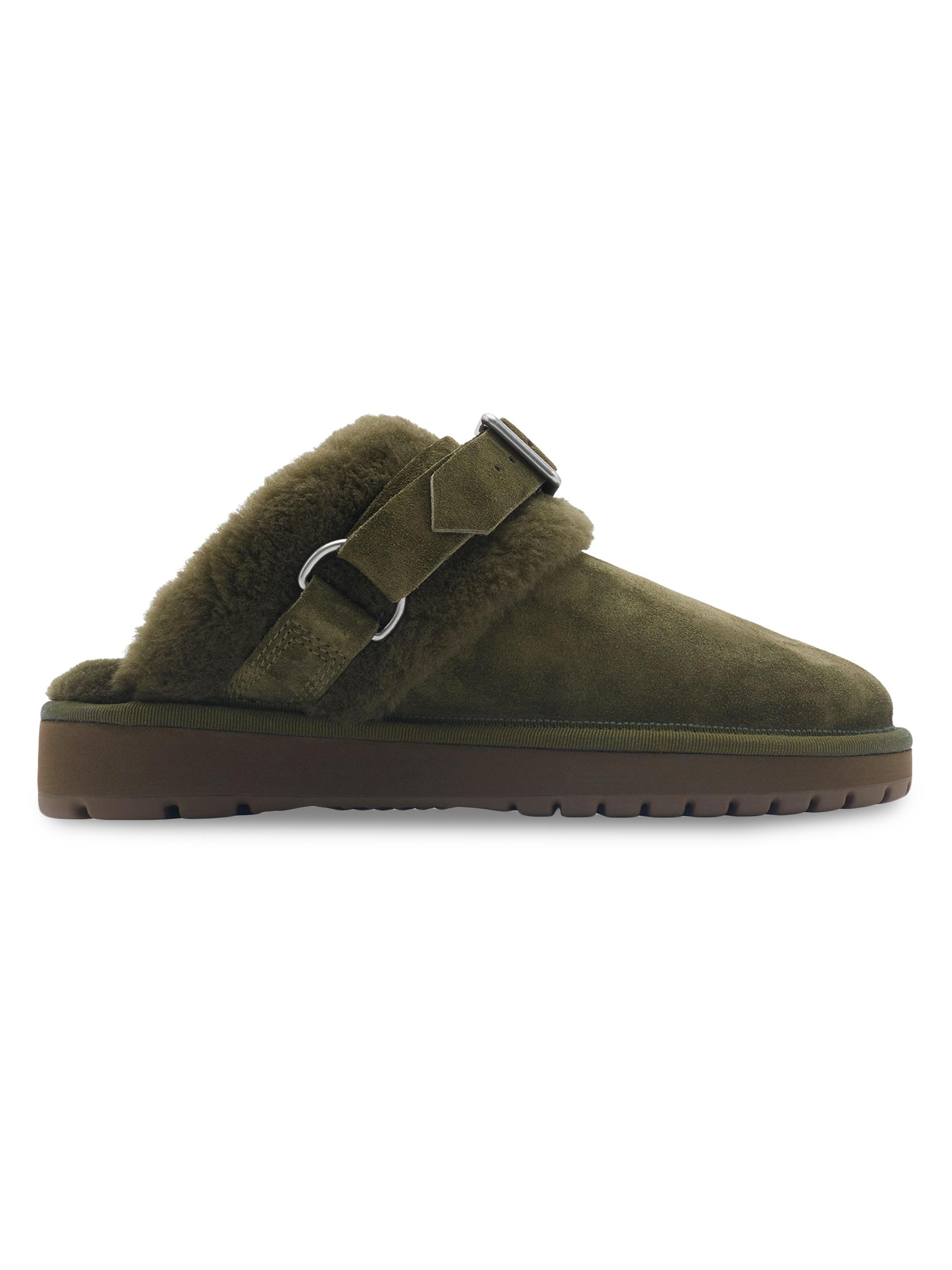 Burberry Women's Shearling & Suede Mules - Loch