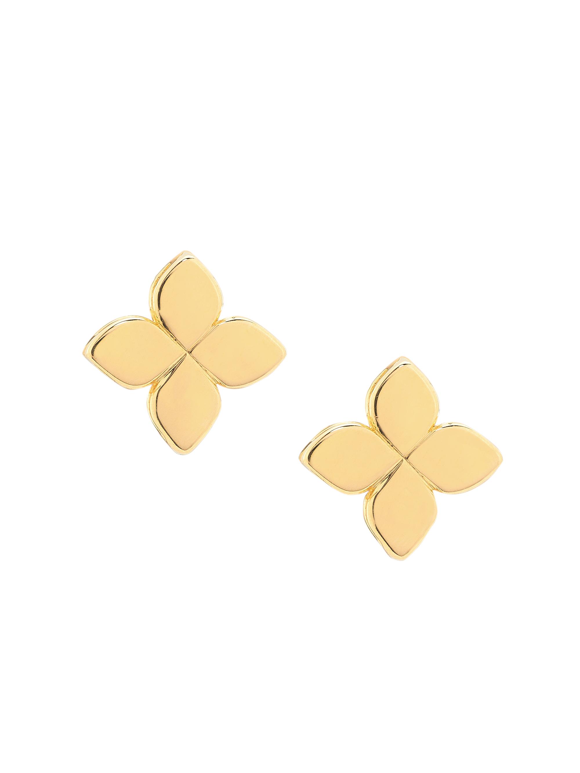 Roberto Coin Women's Love In Verona 18K Yellow Gold Floral Stud Earrings - Yellow Gold