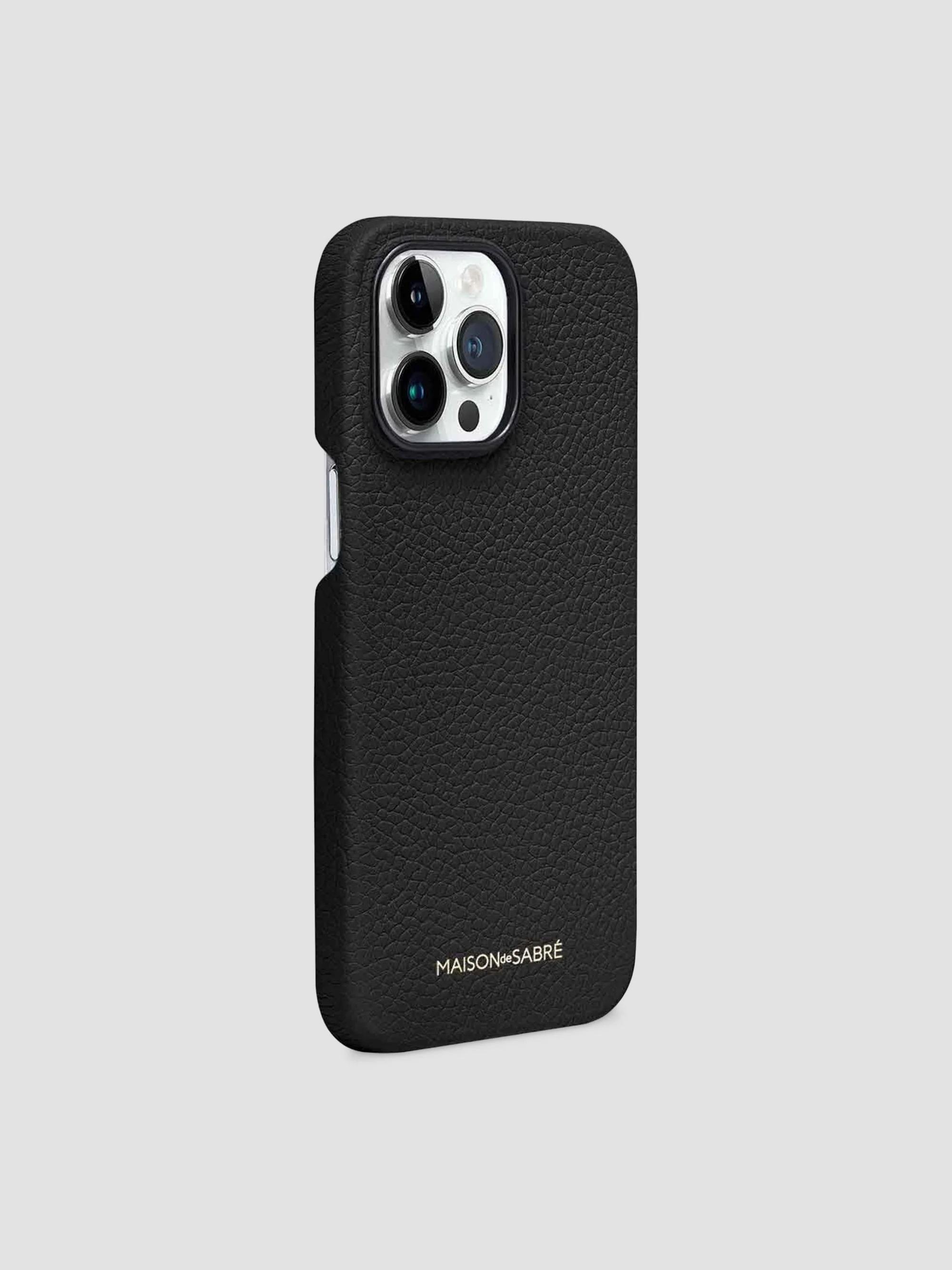 Maison de Sabre Leather Phone Case iPhone 15 Pro | Saks Fifth Avenue