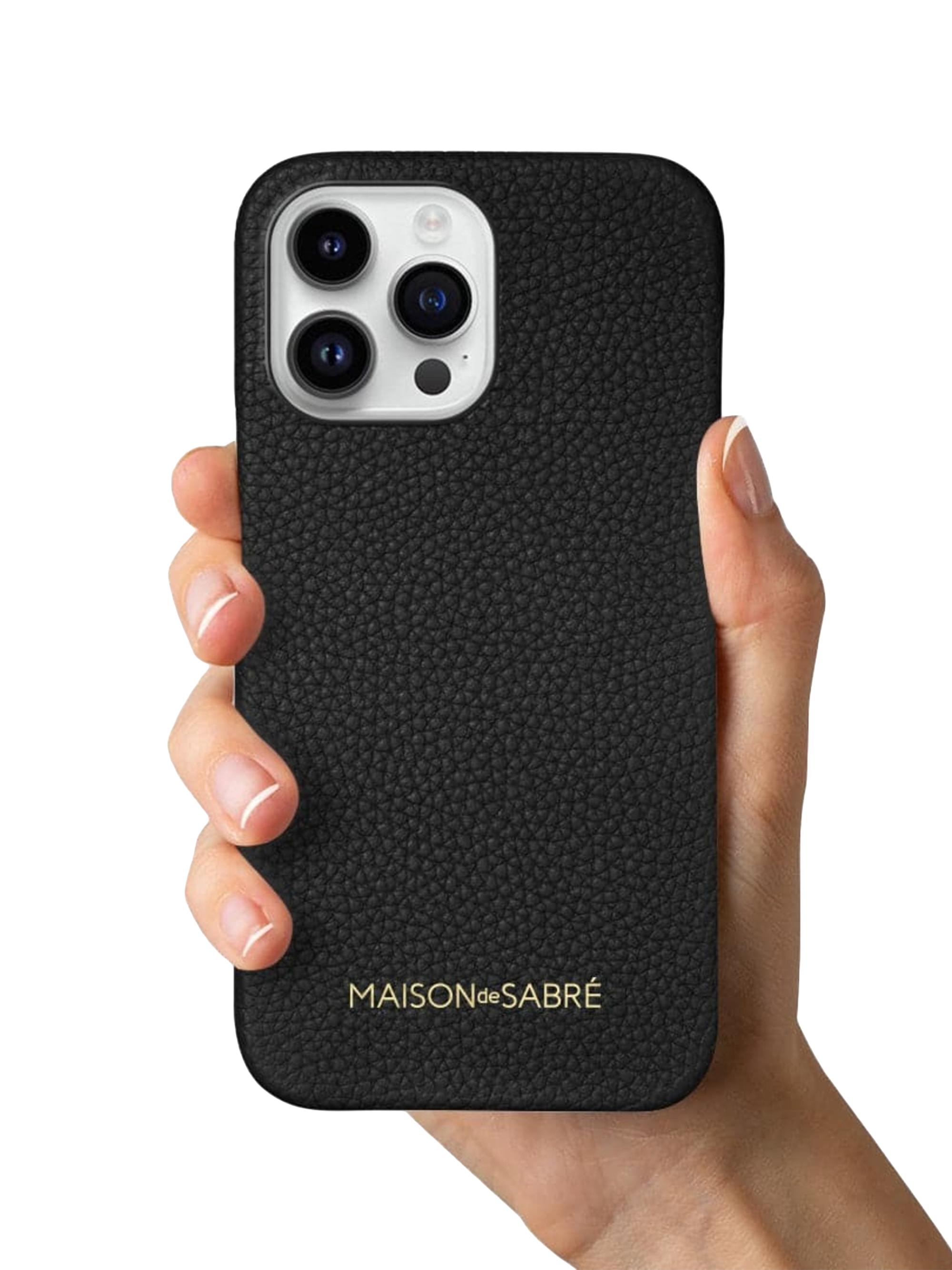 Maison de Sabre Leather Phone Case iPhone 15 Pro | Saks Fifth Avenue