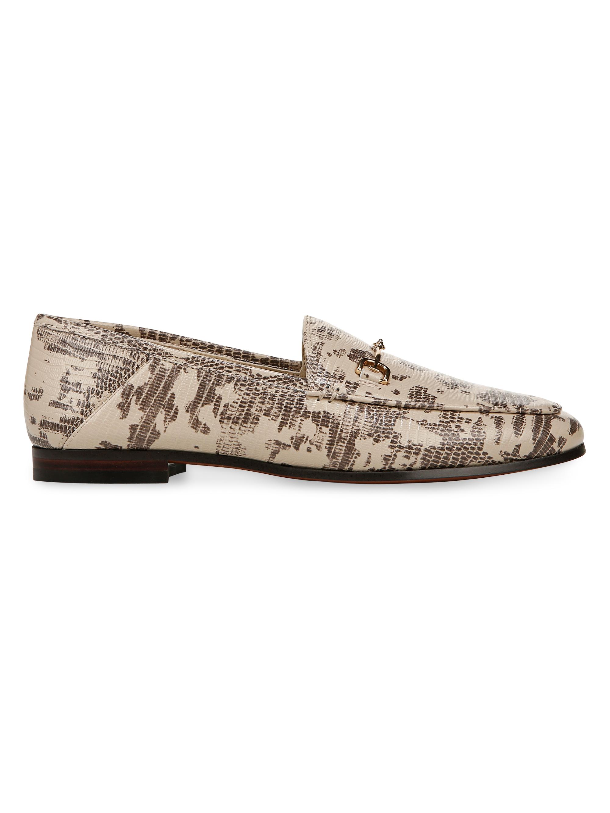 Sam Edelman Women's Loraine Printed Embossed Leather Loafers - Roccia