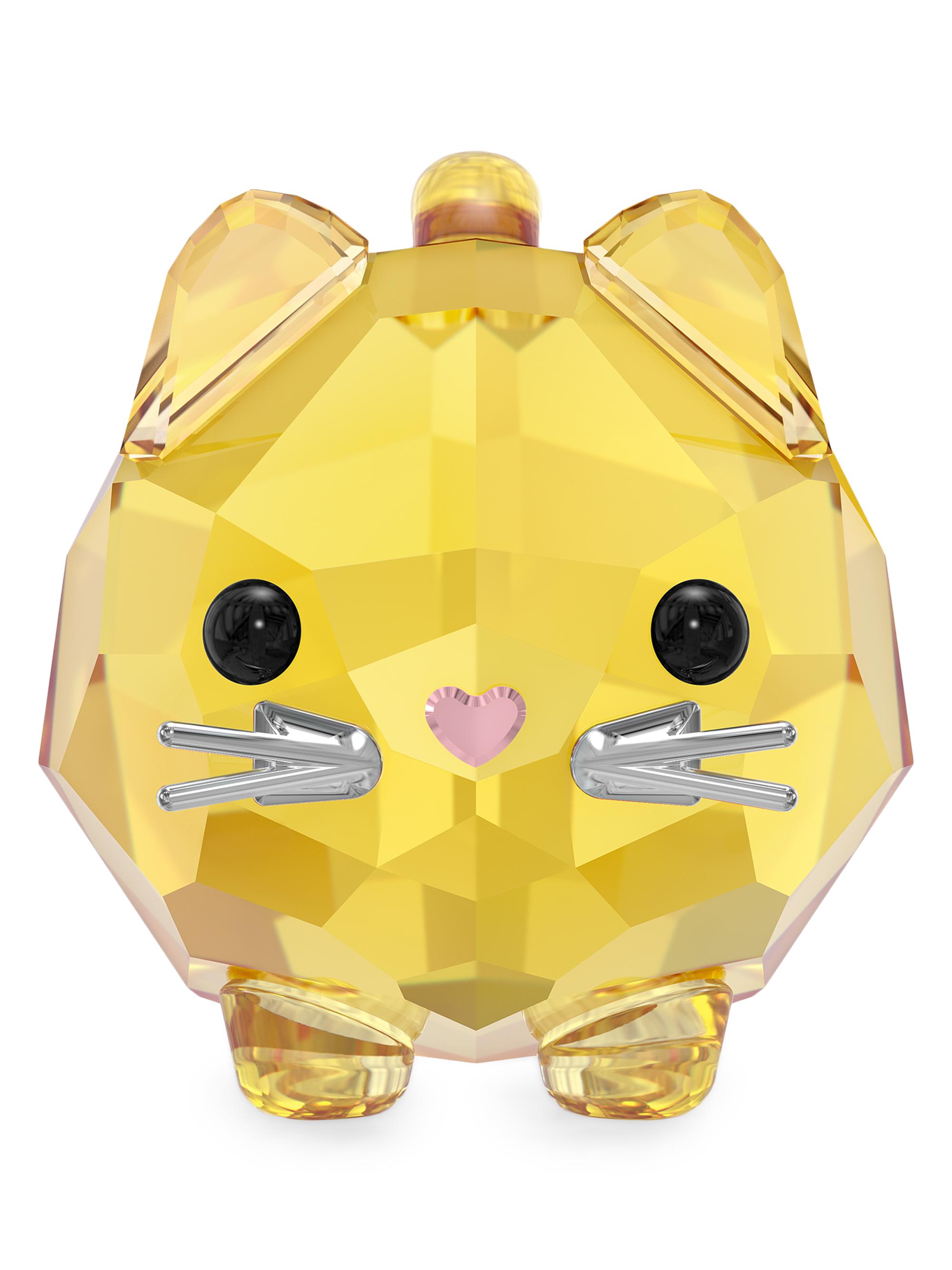 Swarovski Chubby Cats Crystal Figurine - Yellow