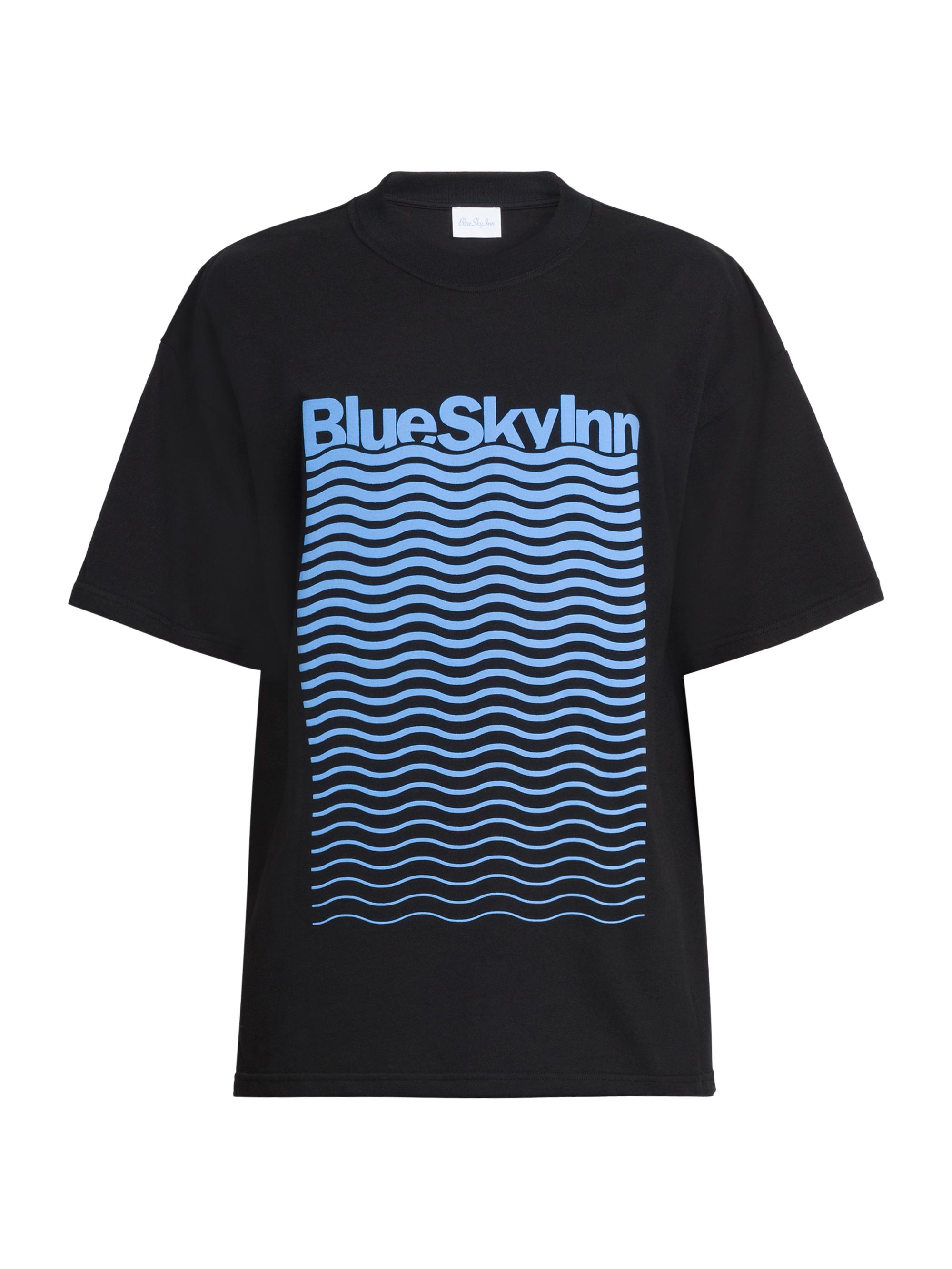 Blue Sky Inn Men's Waves Logo Cotton T-Shirt - All Over Print