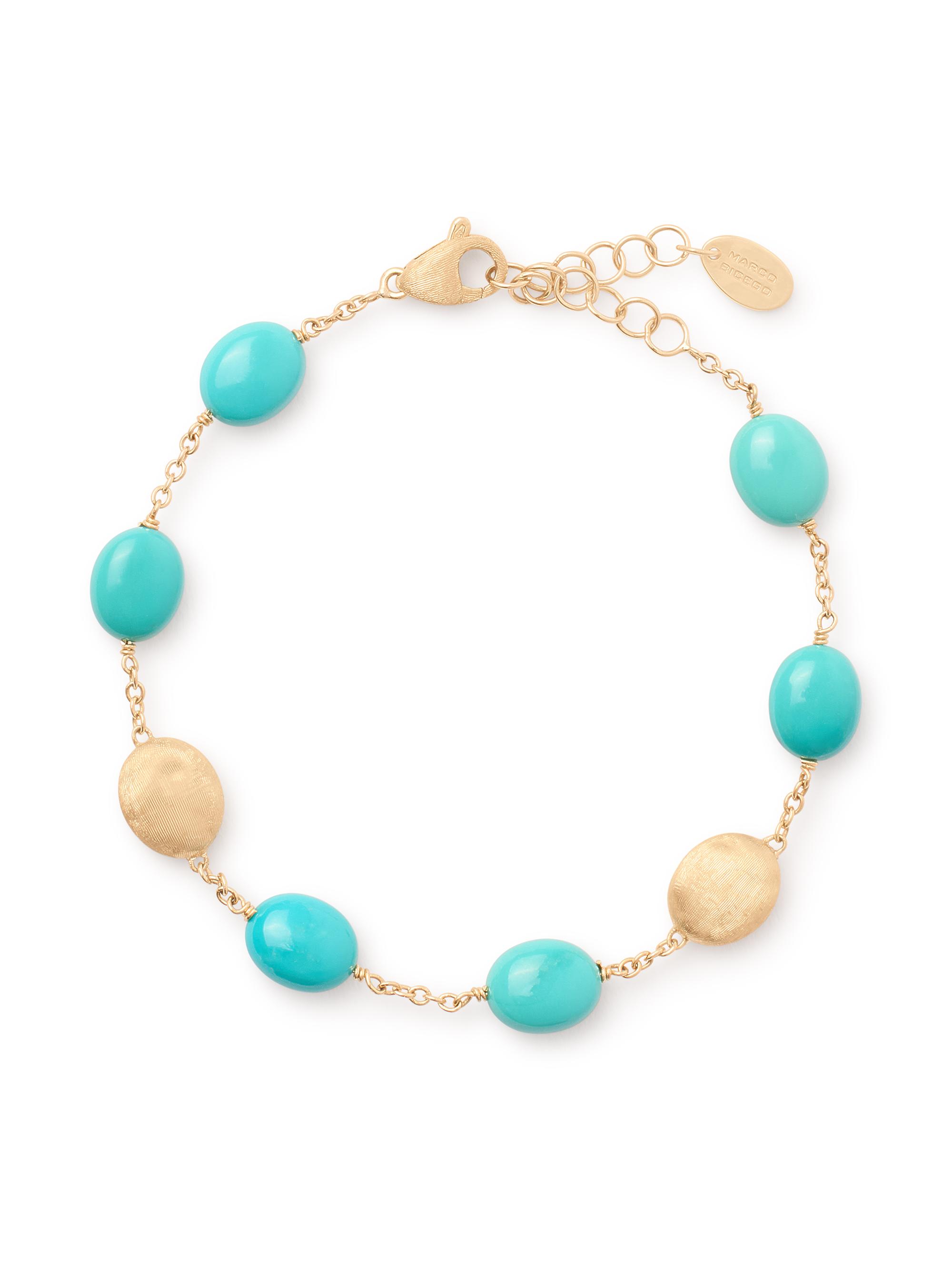 Marco Bicego Women's Siviglia 18K Yellow Gold & Turquoise Bracelet - Turquoise