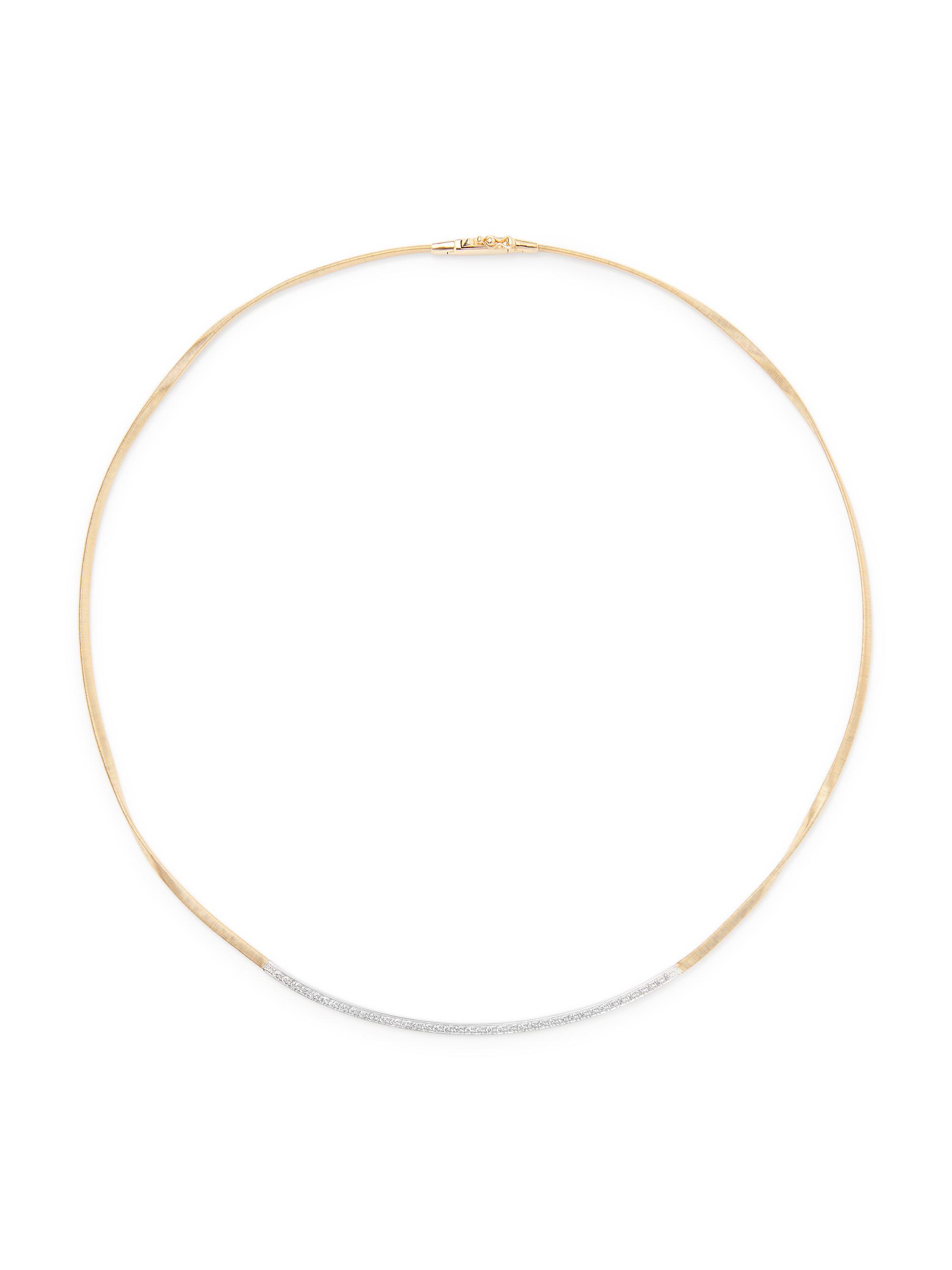 Marco Bicego Women's Marrakech Two-Tone 18K Gold & 0.32 TCW Diamond Collar Necklace - Yellow Gold