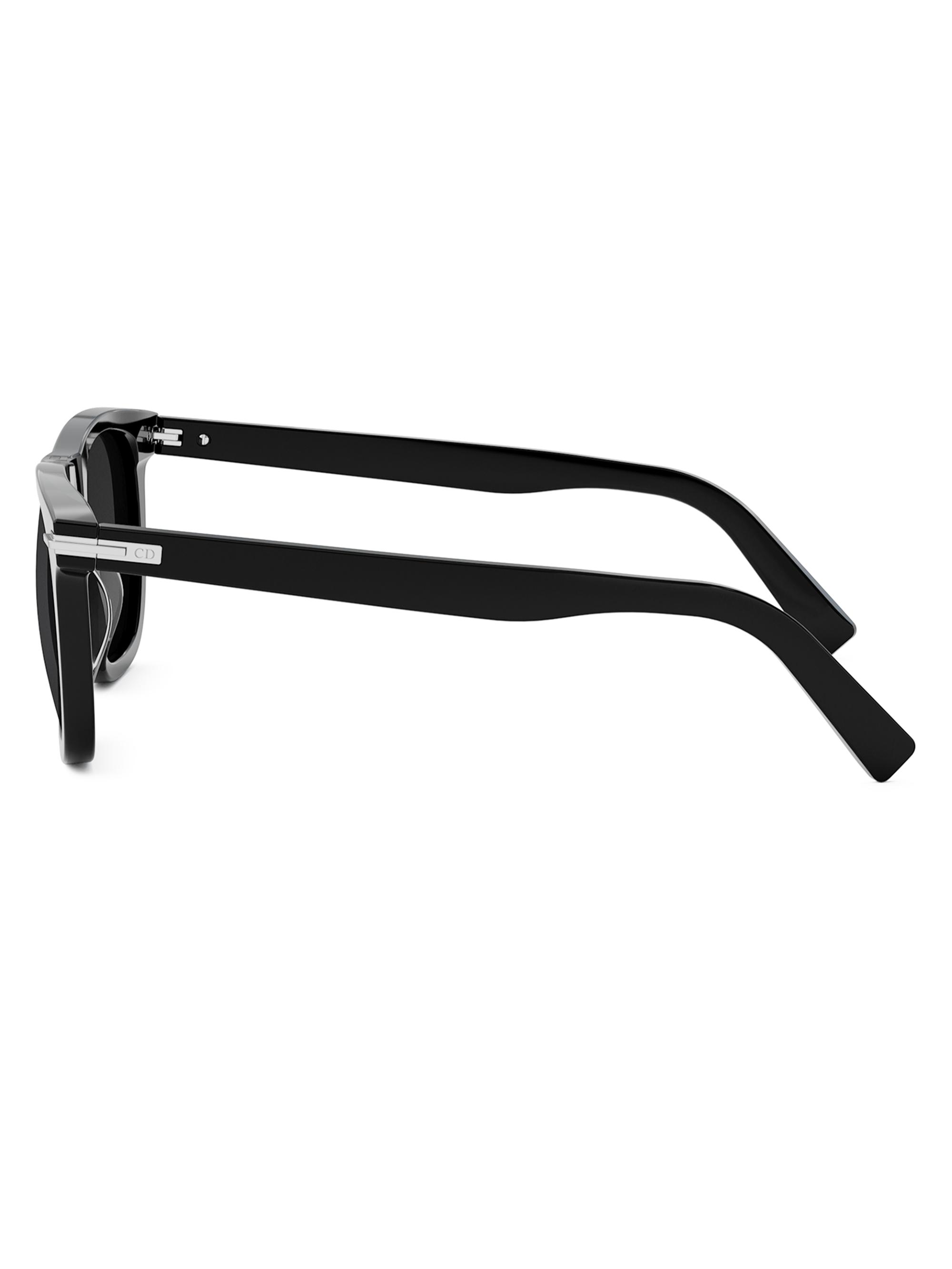 Dior DiorBlackSuit S13I Havana 53MM Square Sunglasses | Saks Fifth