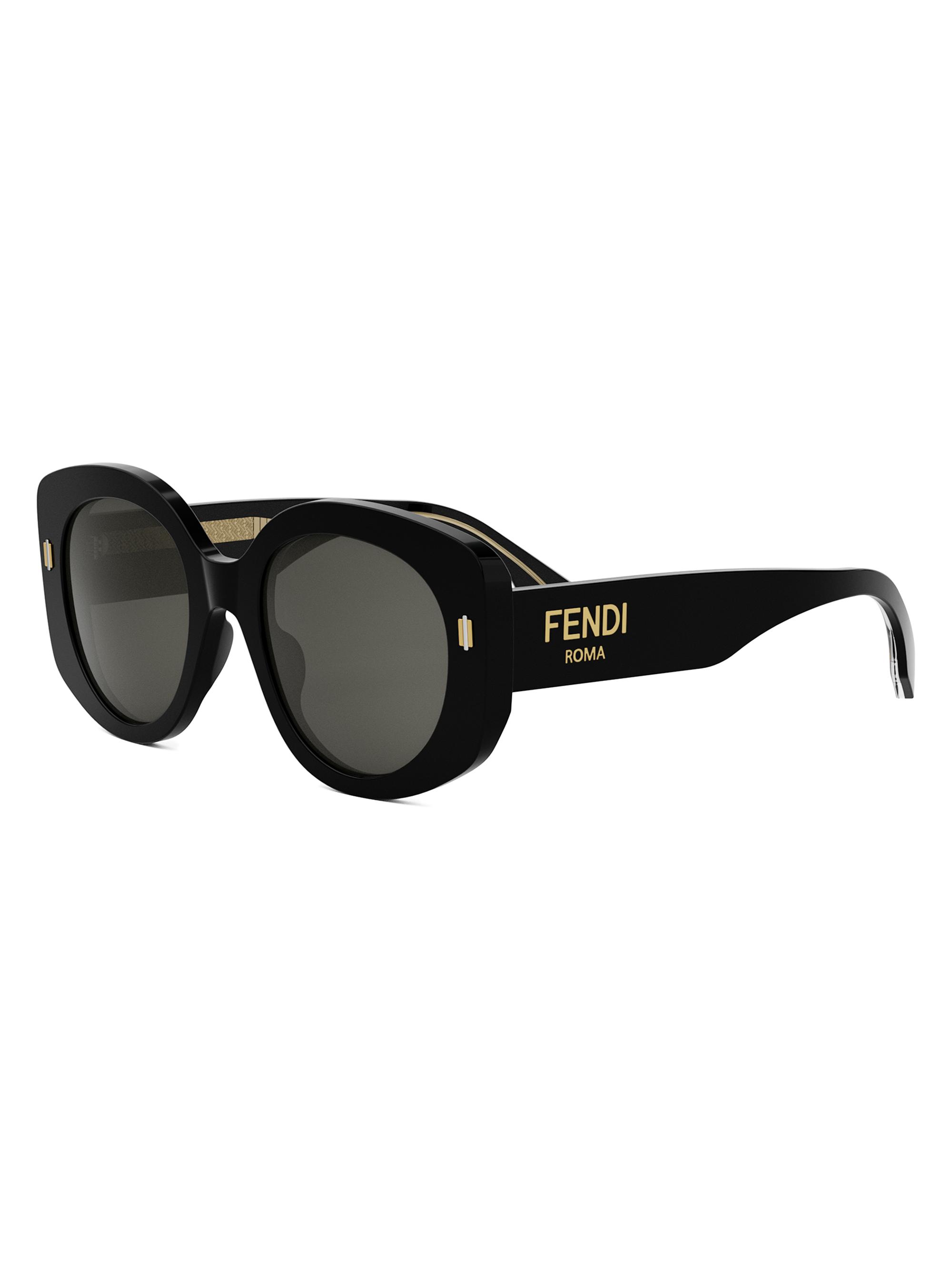 Fendi Roma 51MM Round Sunglasses | Saks Fifth Avenue
