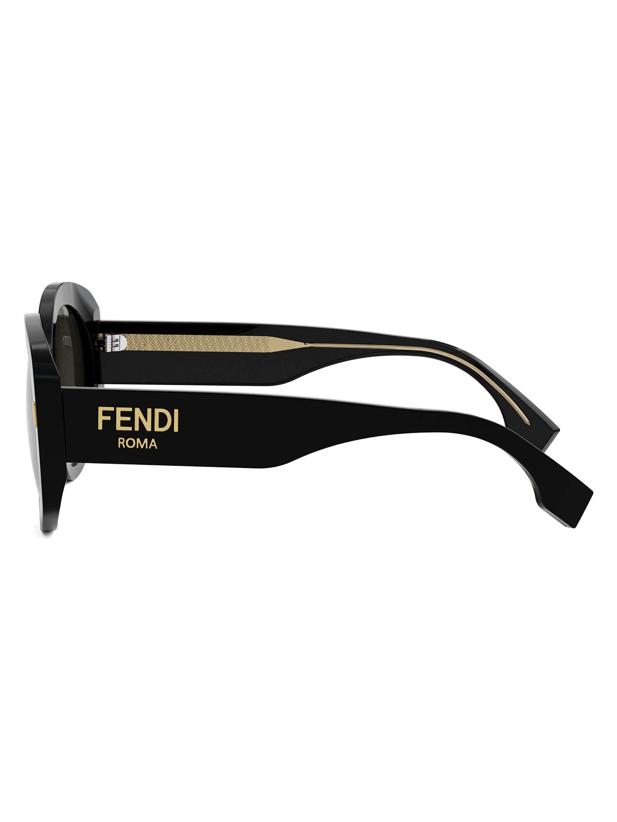 Fendi Roma 51MM Round Sunglasses | Saks Fifth Avenue