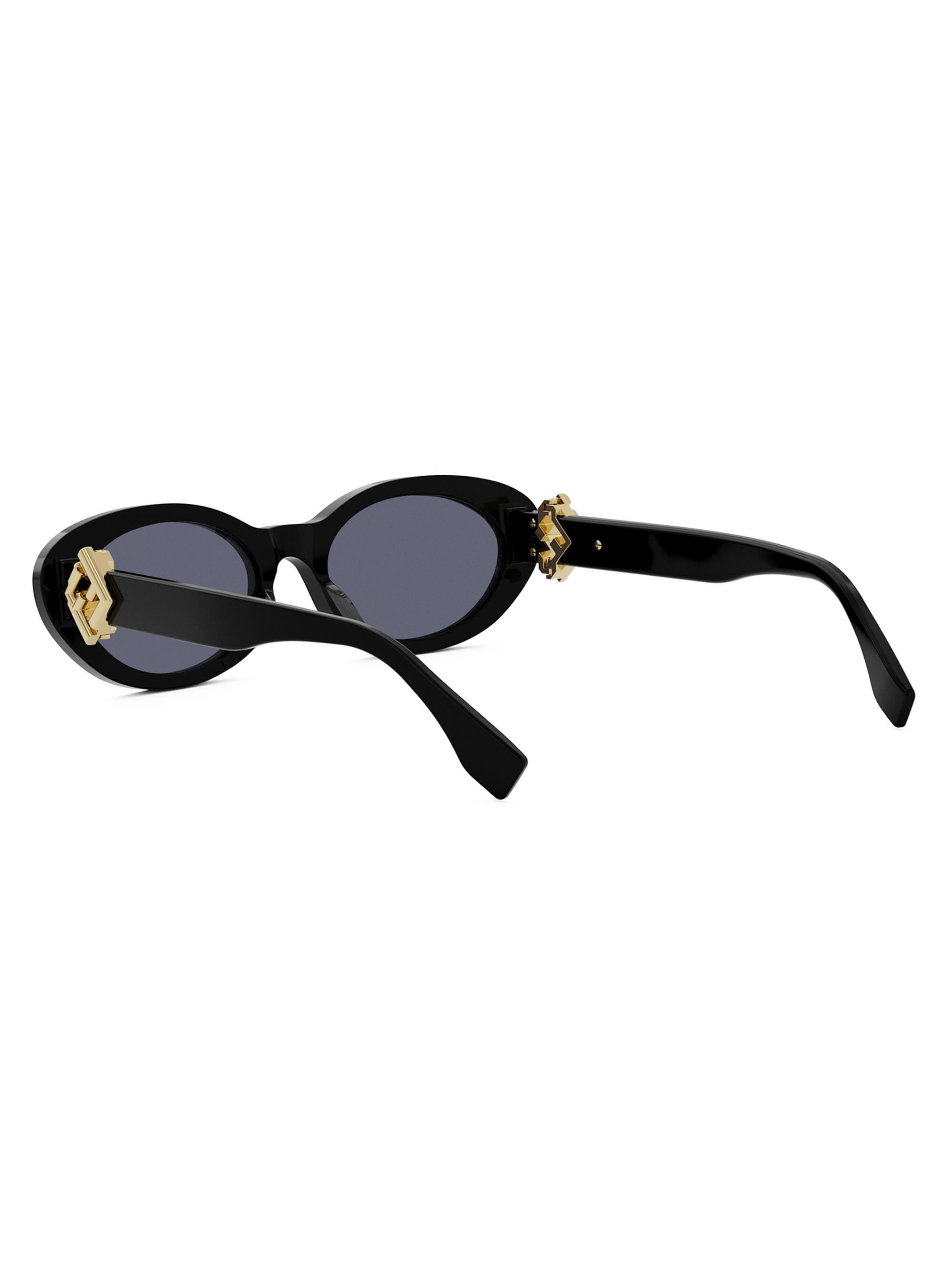 小物 FENDI Side Logo Oval Sunglasses y2k Fendi Fendi Roma 52MM Oval Sunglasses | Saks Fifth Avenue