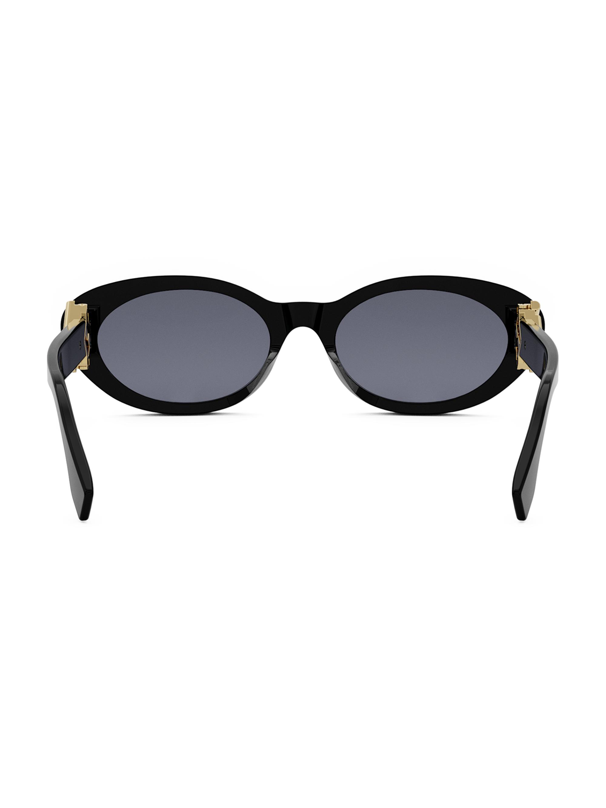 ♡サチ♡FENDIサングラス ブラック Fendi Diamond Black 53MM Oval Sunglasses | Saks Fifth Avenue