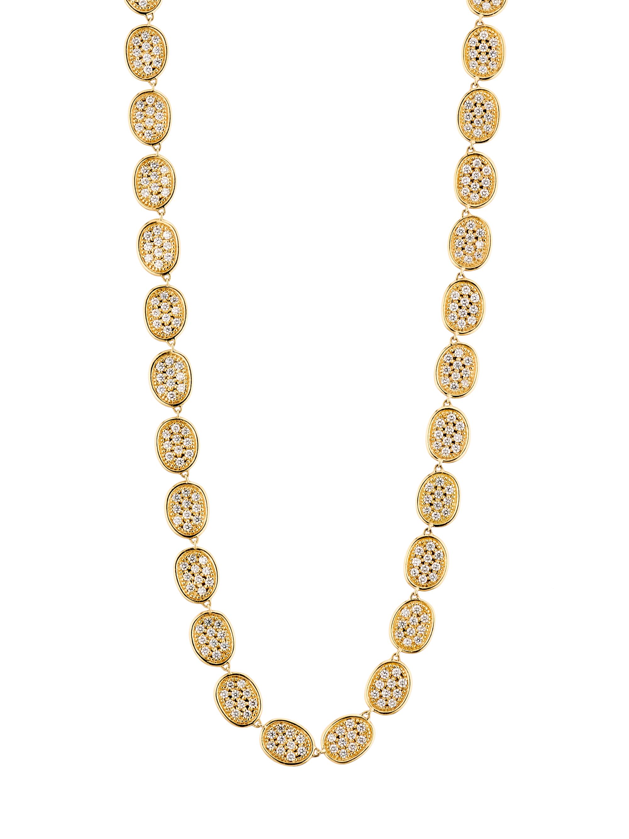 Marco Bicego Women's Lunaria 18K Yellow Gold & 13.00 TCW Diamond Necklace - Yellow Gold