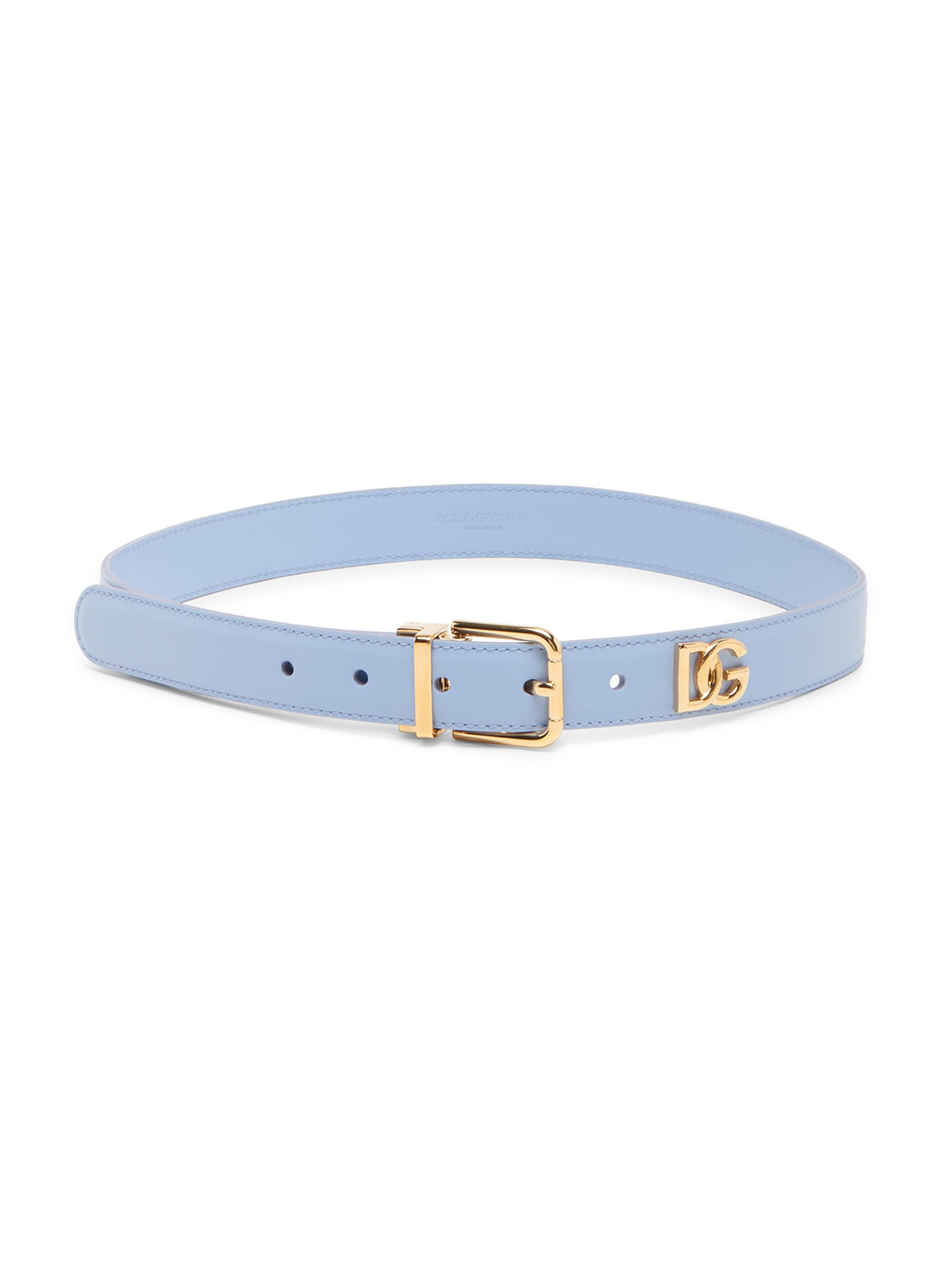 Dolce & Gabbana Women's Leather Belt - Light Blue