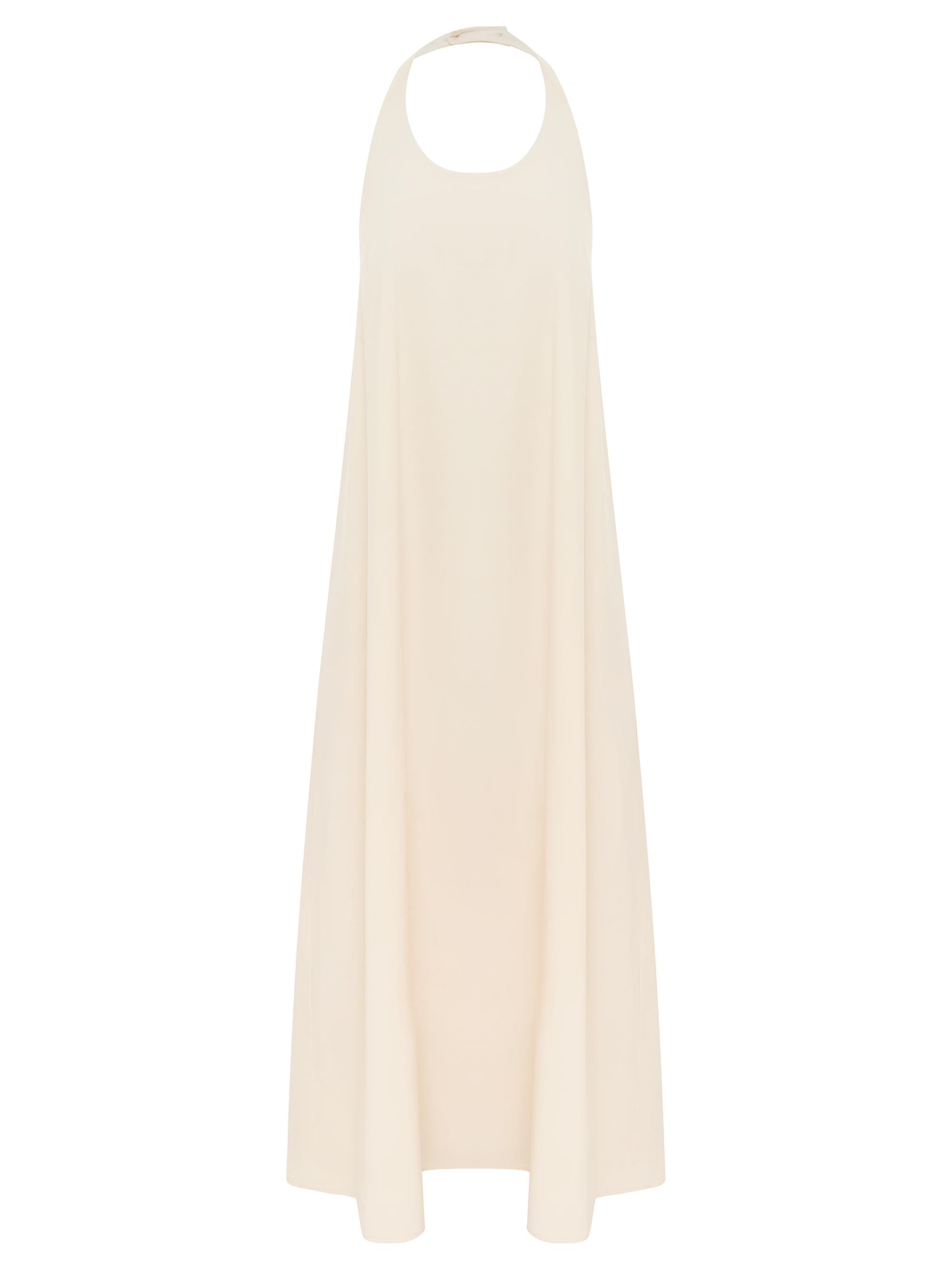 Bird & Knoll Women's Paloma Cotton Halter Maxi Dress - Alabaster