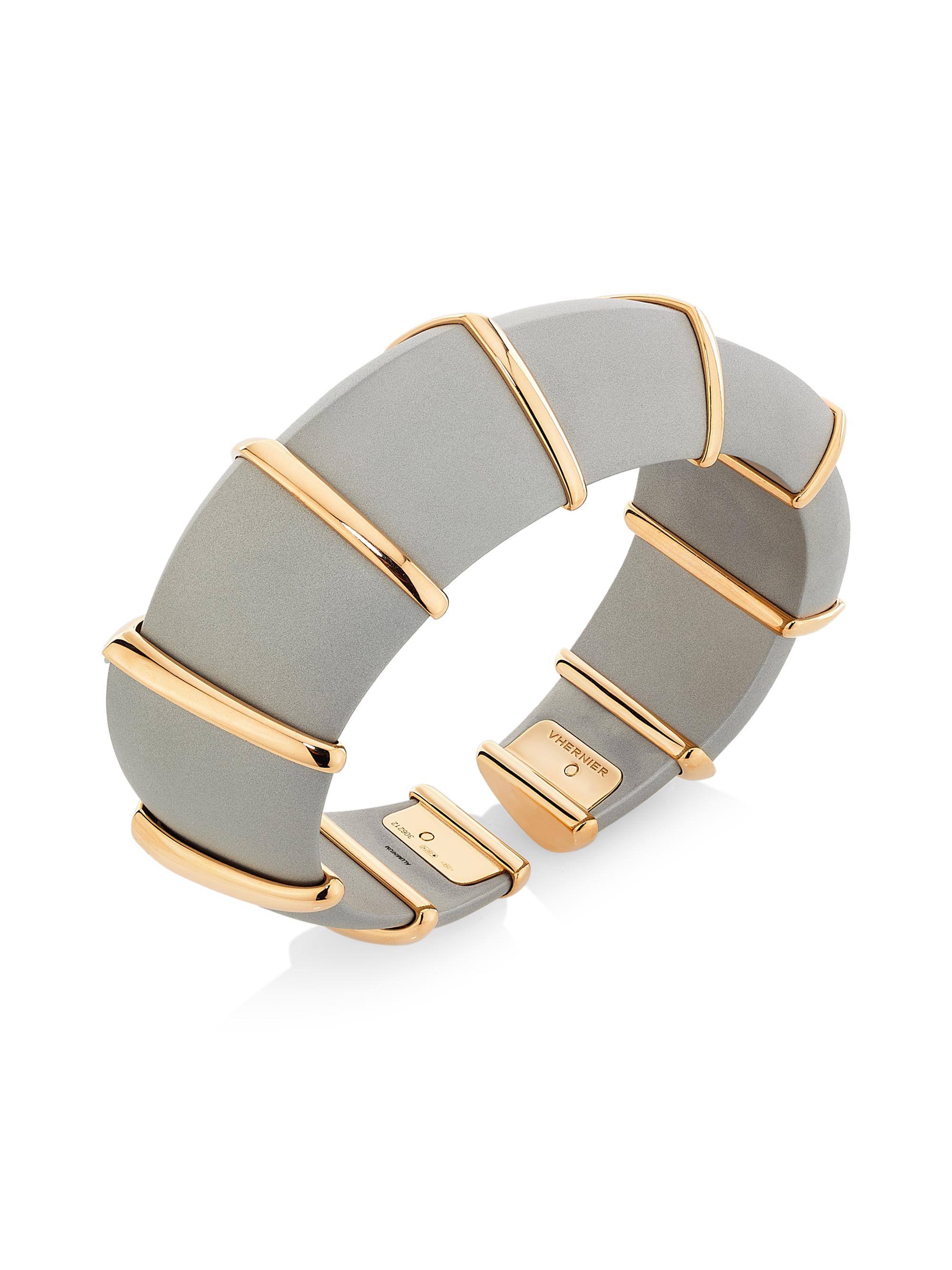 Vhernier Women's Ardis Aluminum & 18K Rose Gold Cuff - Aluminum