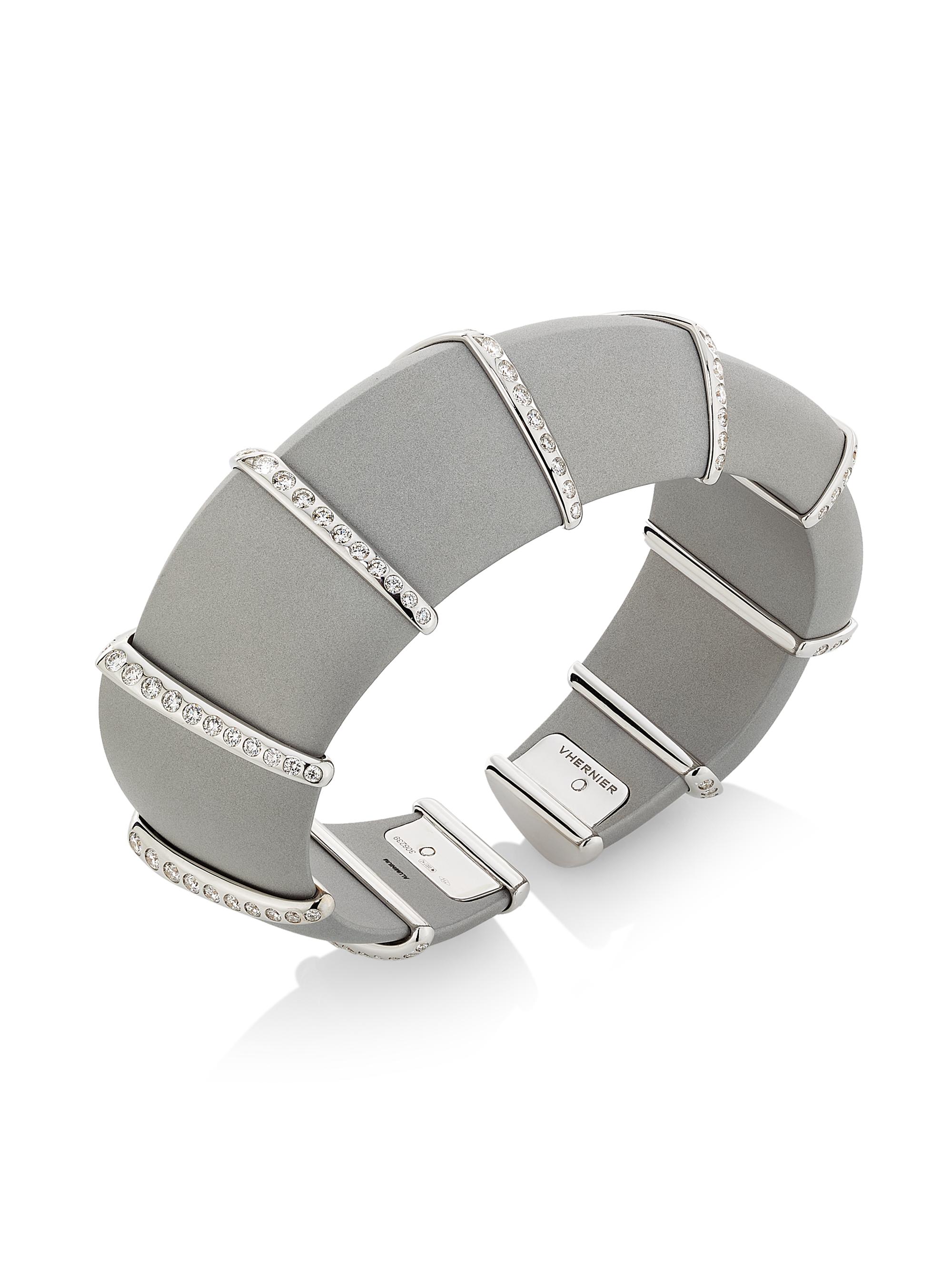 Vhernier Women's Ardis Aluminum, 18K White Gold & 2.27 TCW Diamond Cuff - White Gold