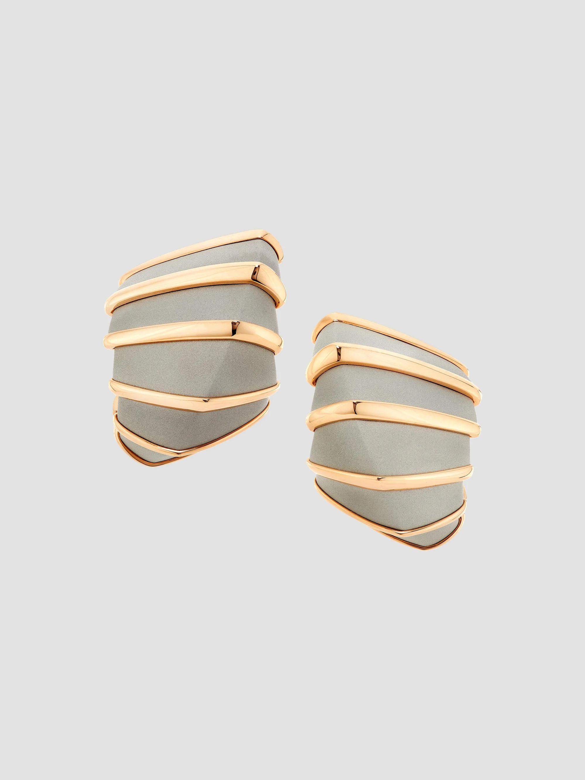 Vhernier Women's Ardis Aluminum & 18K Rose Gold Clip-On Earrings - Aluminum